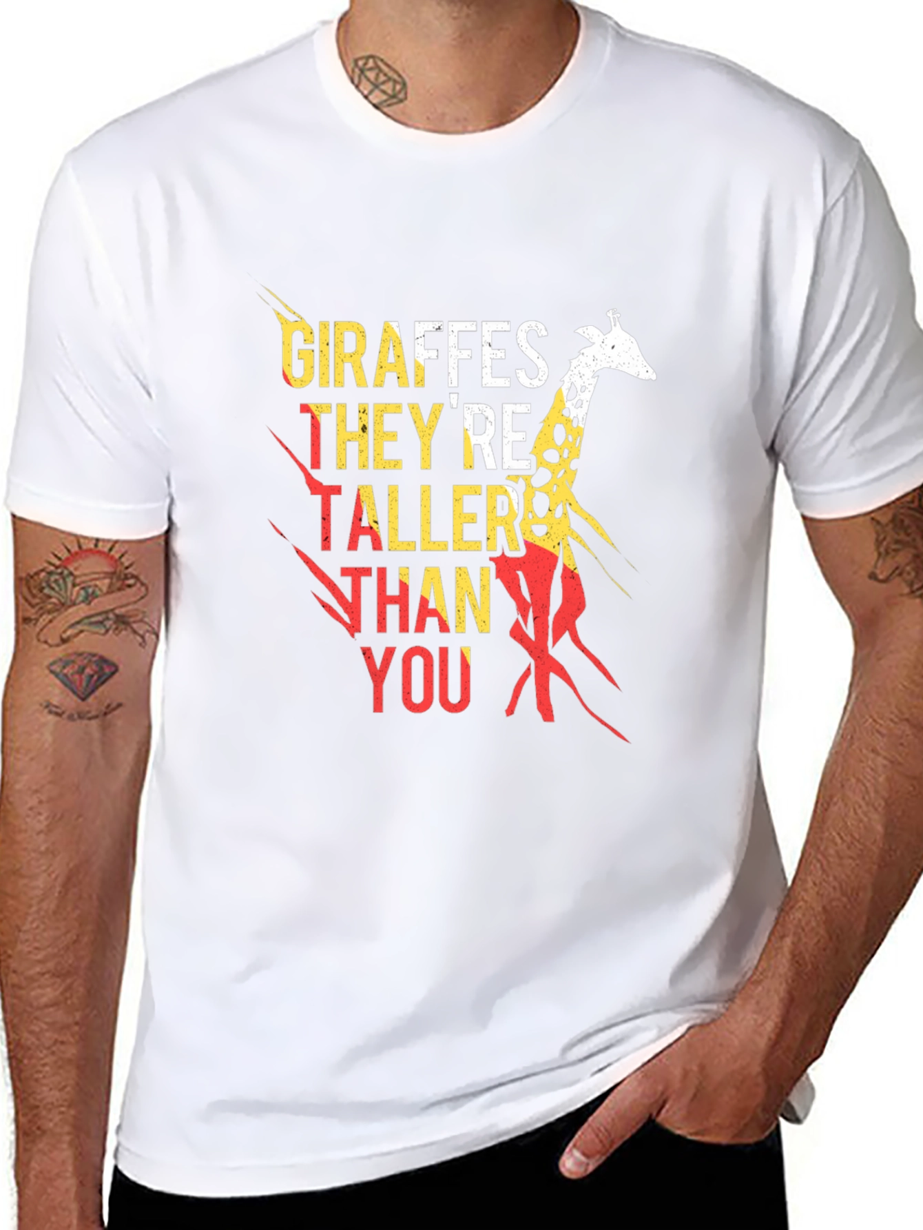 Giraffe Taller Than You Graphic Tee