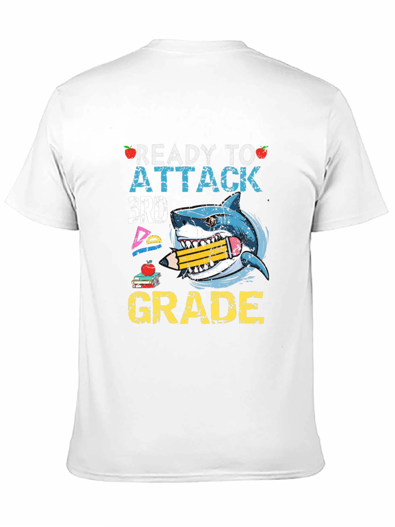 Ready to Attack 3rd Grade Shark T-Shirt