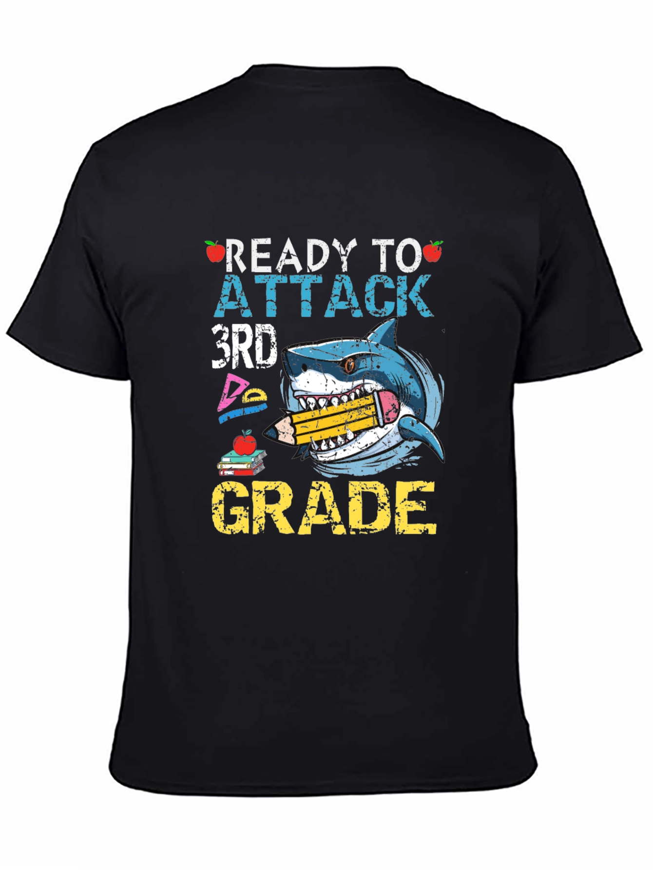 Ready to Attack 3rd Grade Shark T-Shirt