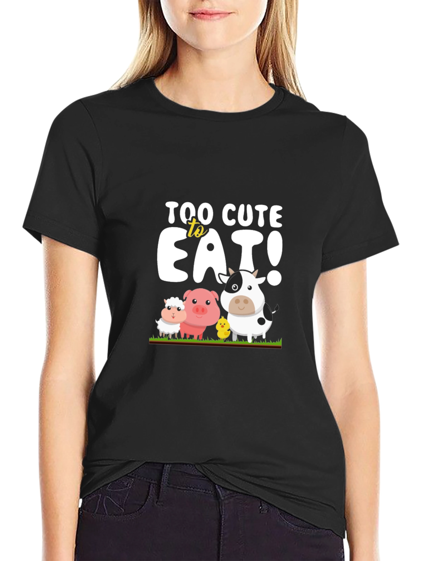 Too Cute to Eat Graphic T-Shirt