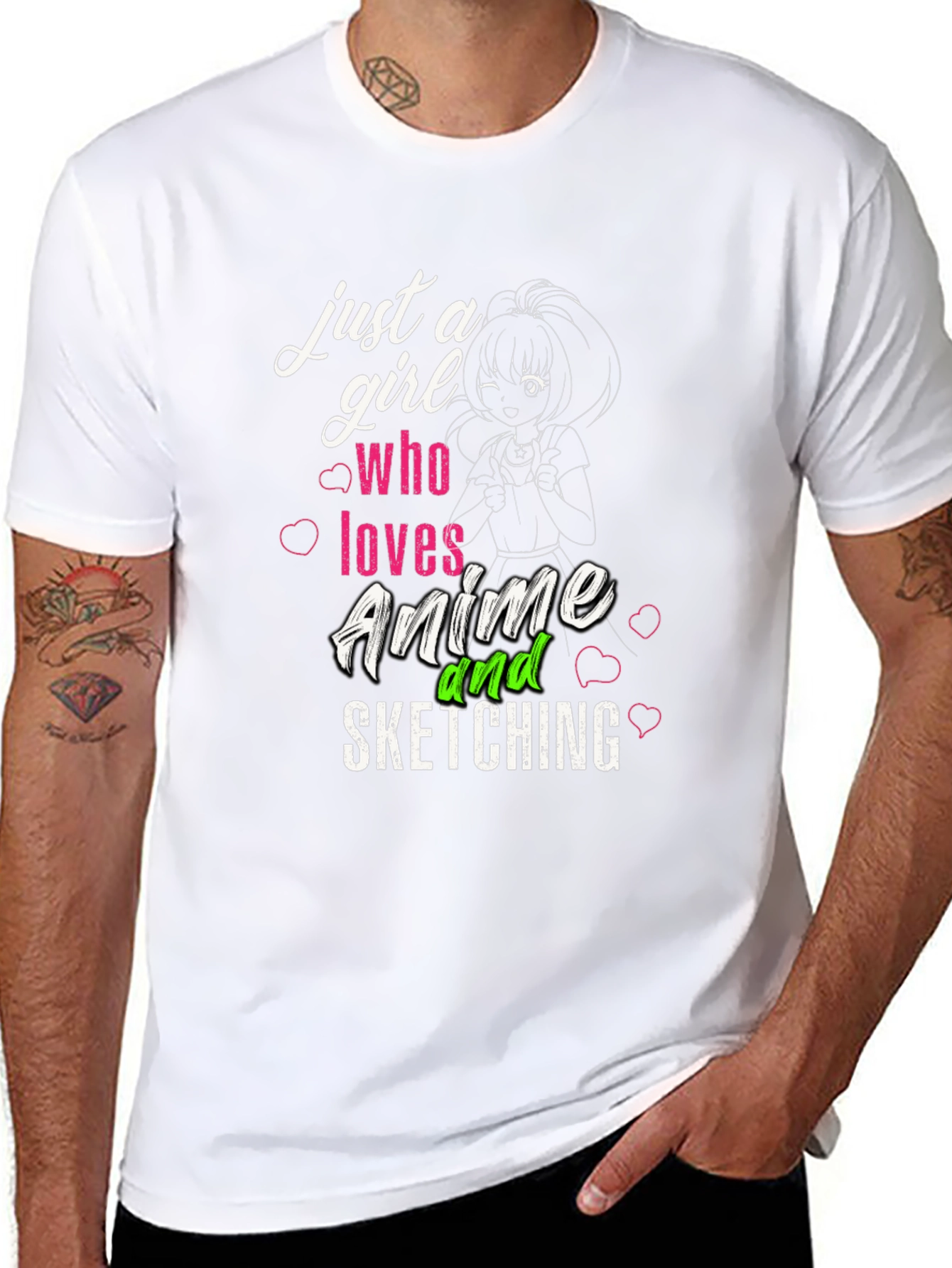 Anime & Sketching Graphic Tee