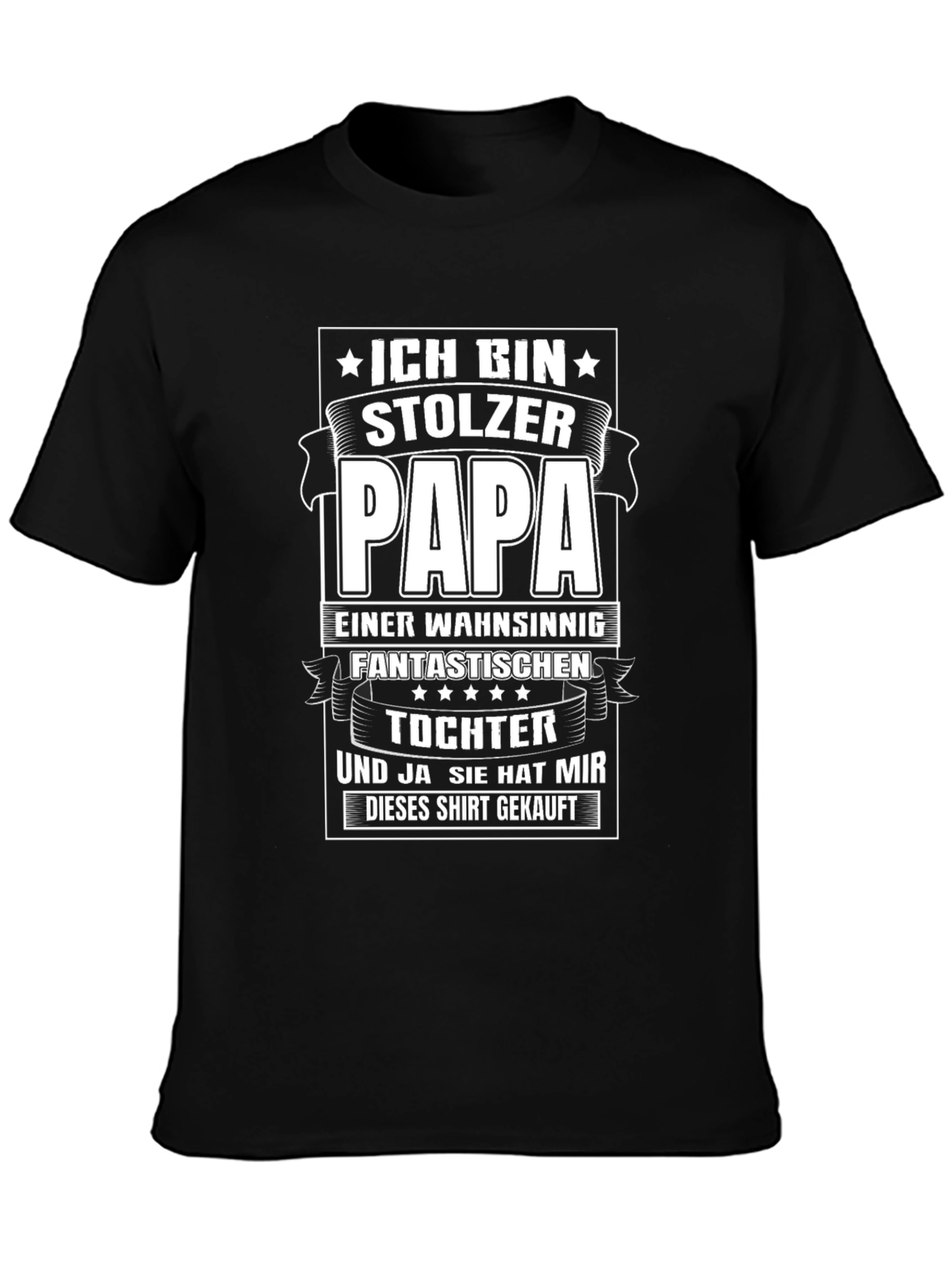 Proud Papa T-Shirt - German Fathers Day Gift