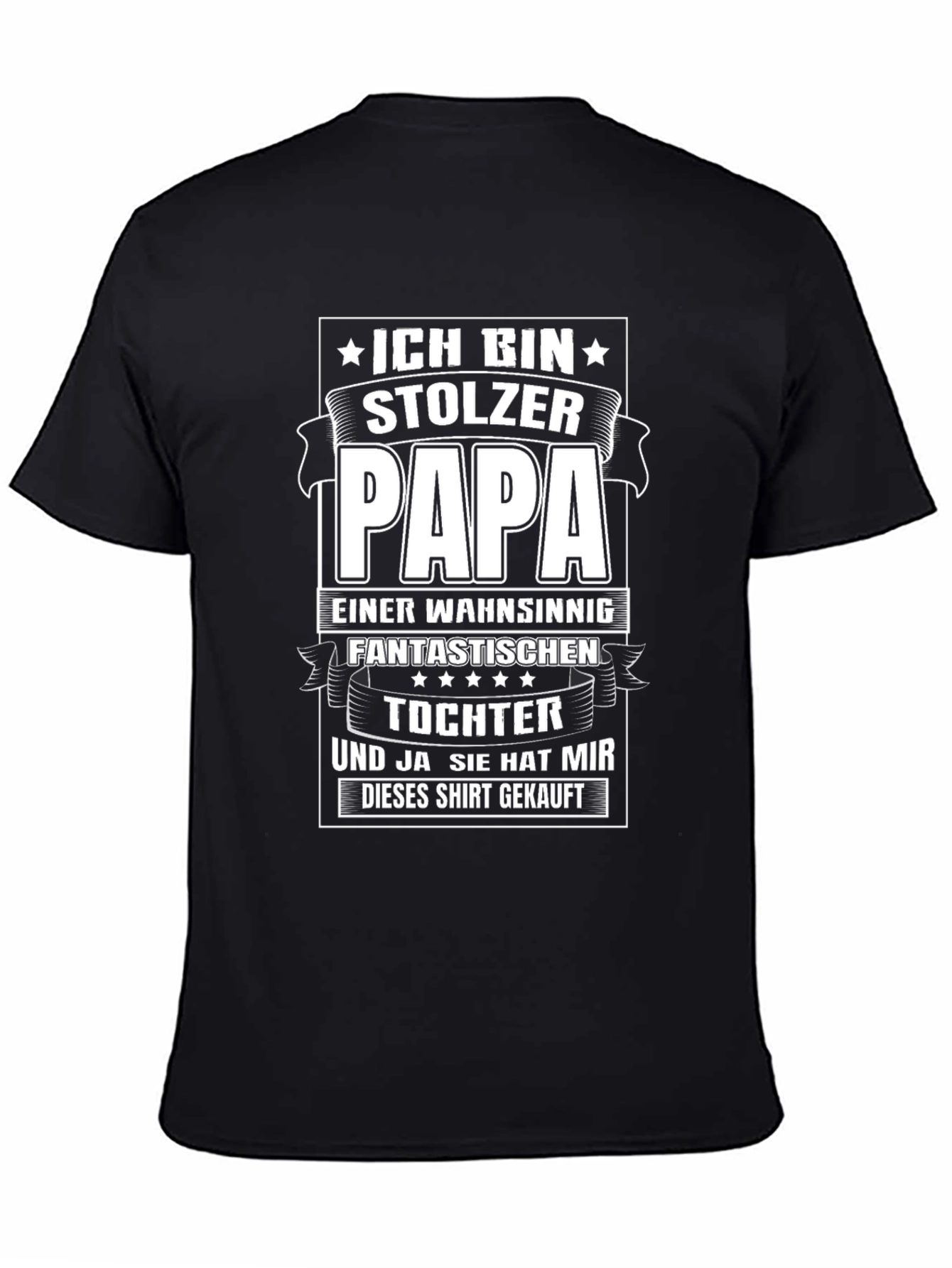 Proud Papa T-Shirt - German Fathers Day Gift