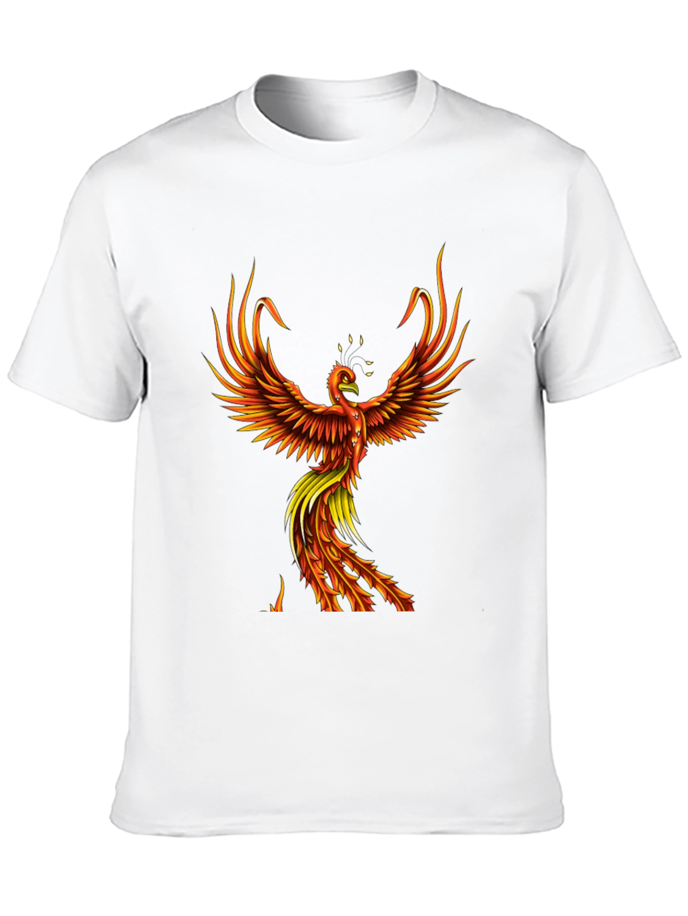 Phoenix Graphic T-Shirt - Fiery Bird Design