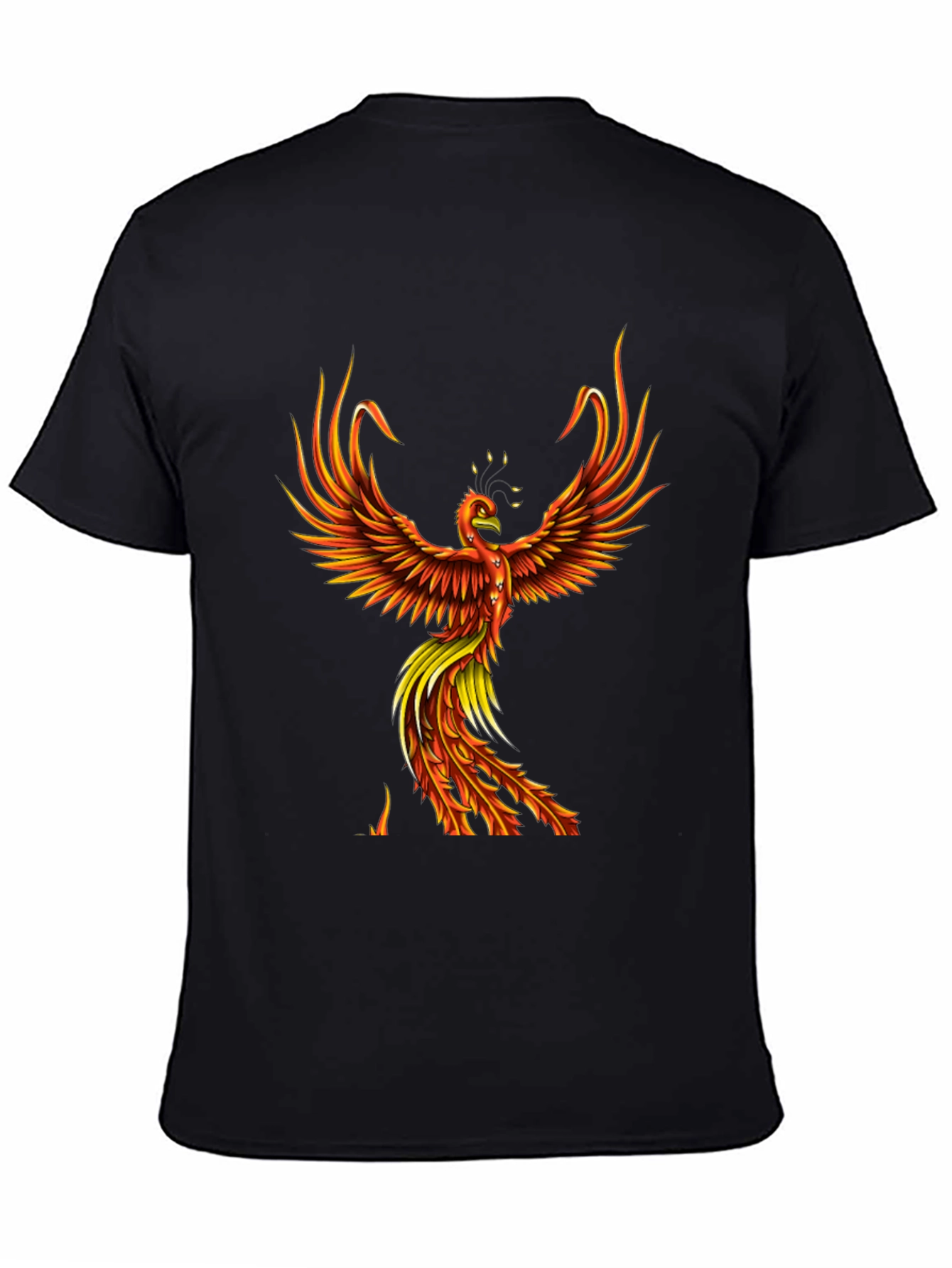 Phoenix Graphic T-Shirt - Fiery Bird Design