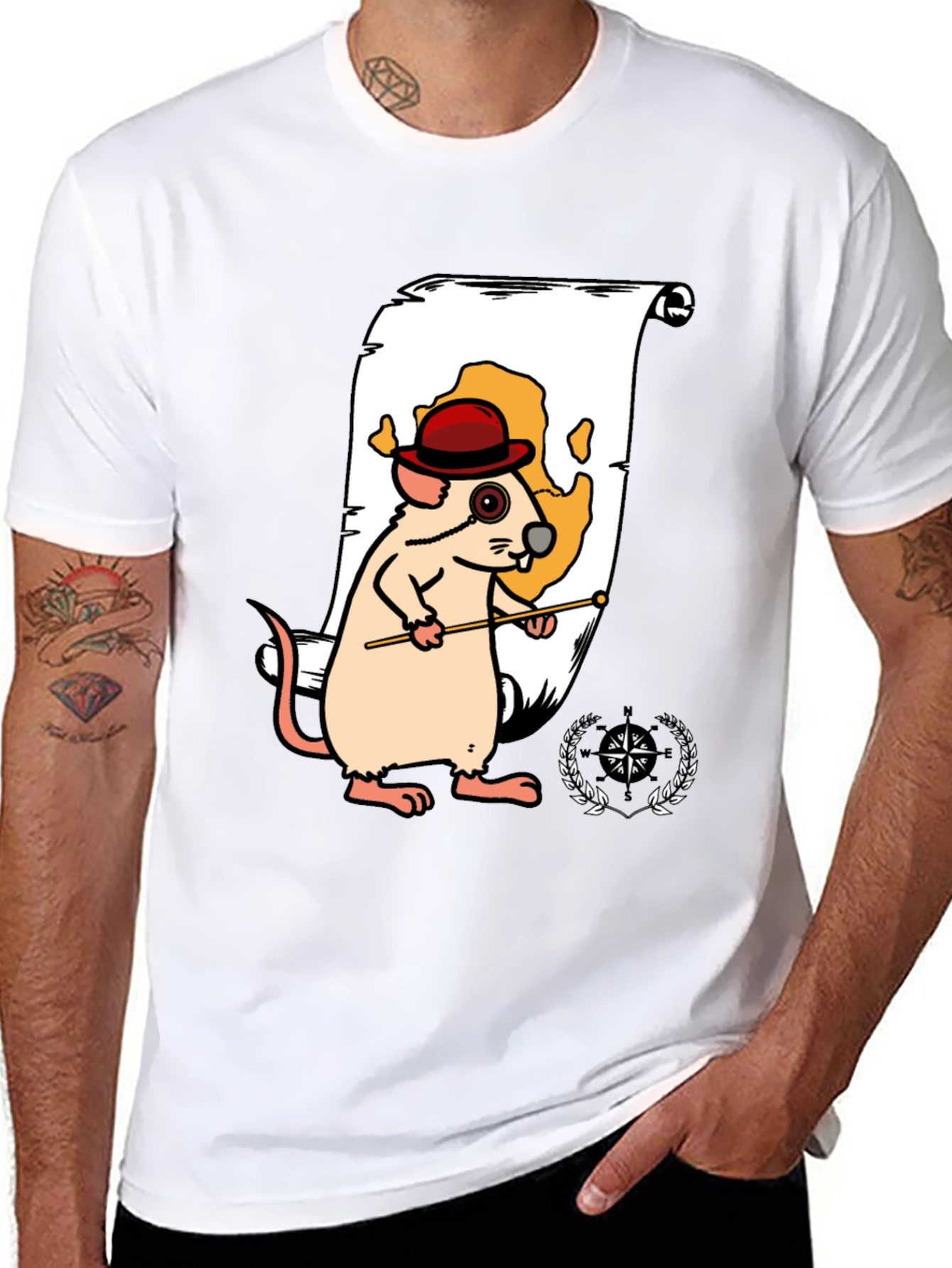 Cartoon Mouse Navigator Graphic Tee