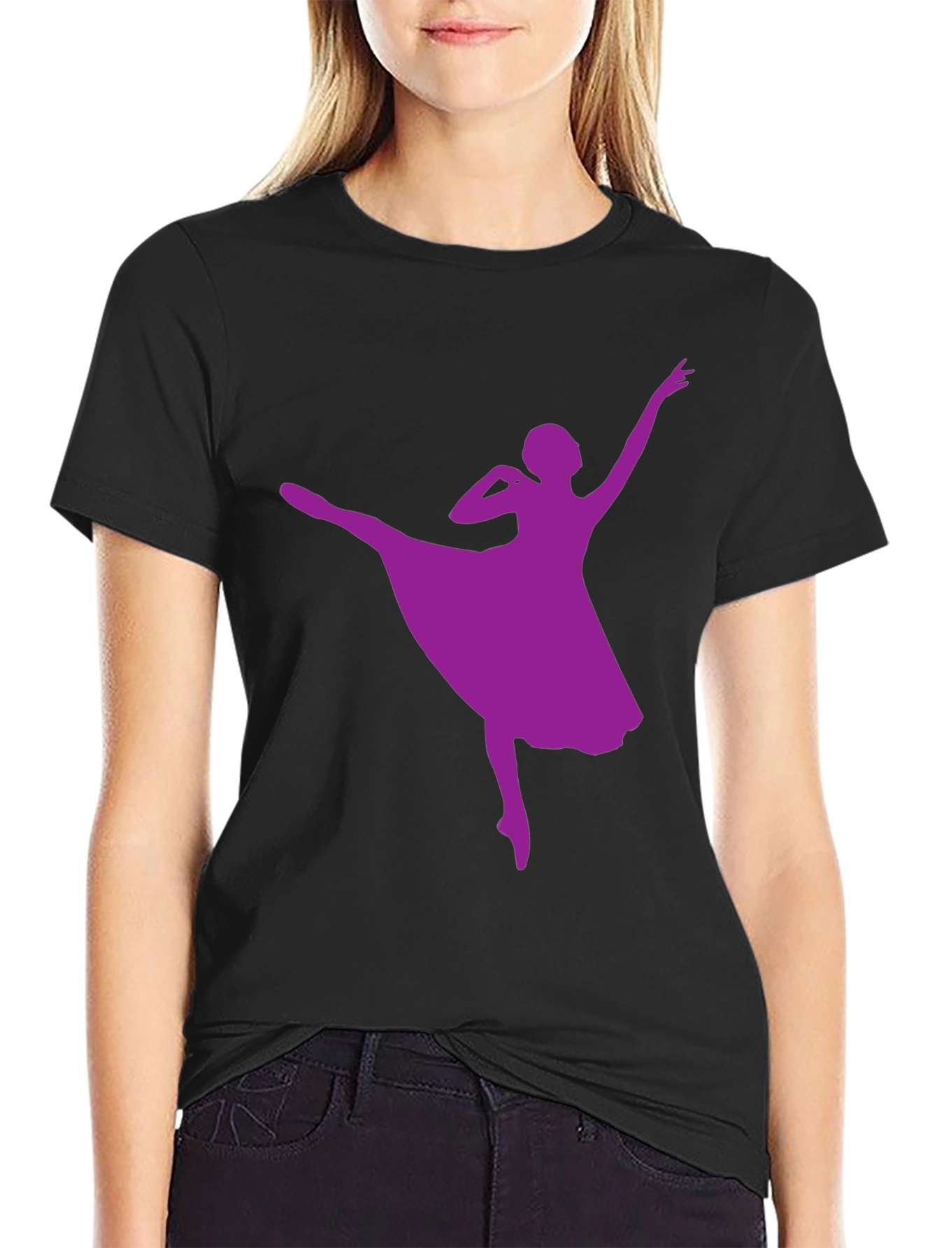 Ballerina Graphic T-Shirt - Stylish Dance Design
