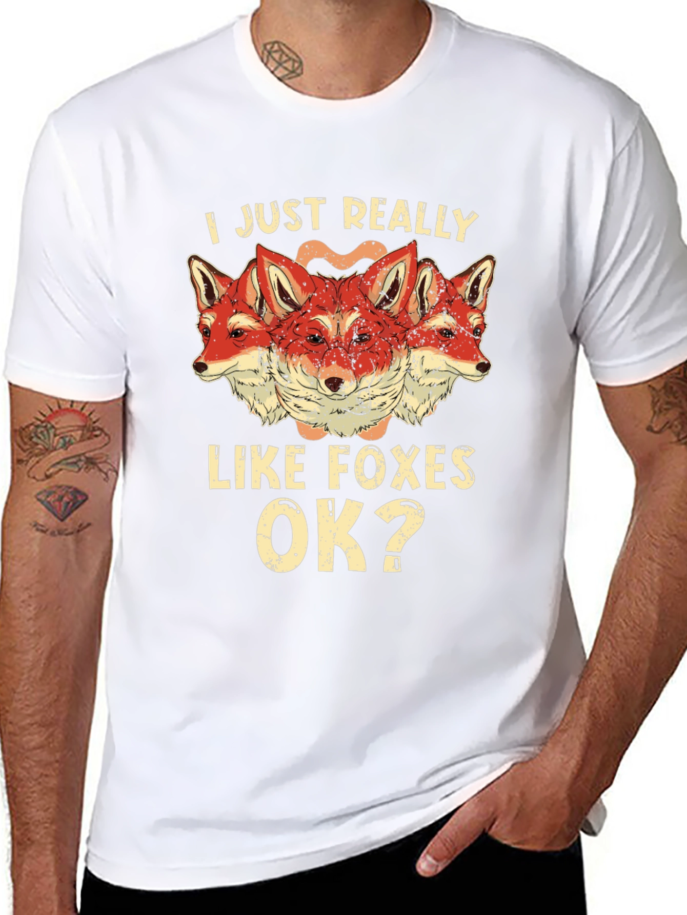 I Just Really Like Foxes OK? Mens T-Shirt