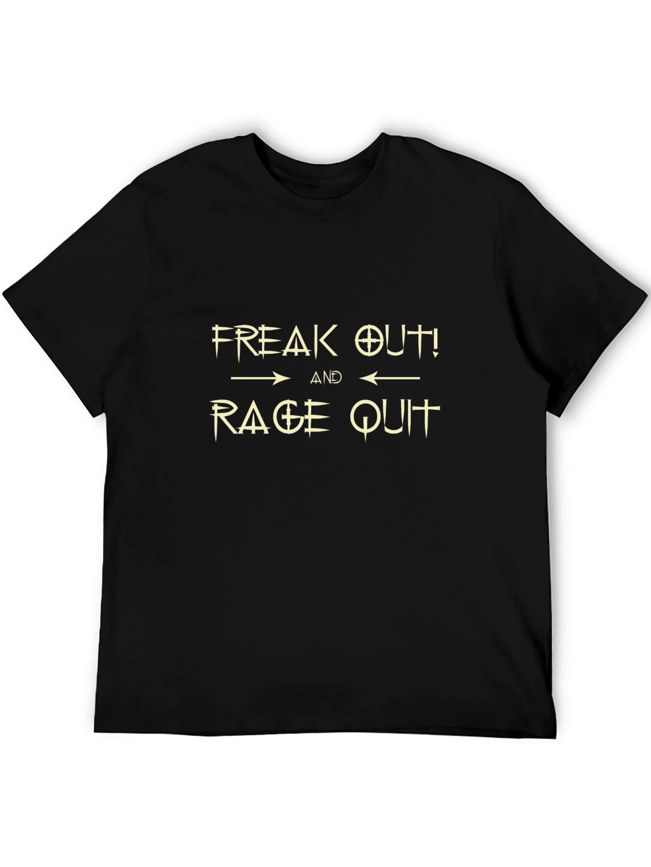 Freak Out & Rage Quit Black T-Shirt