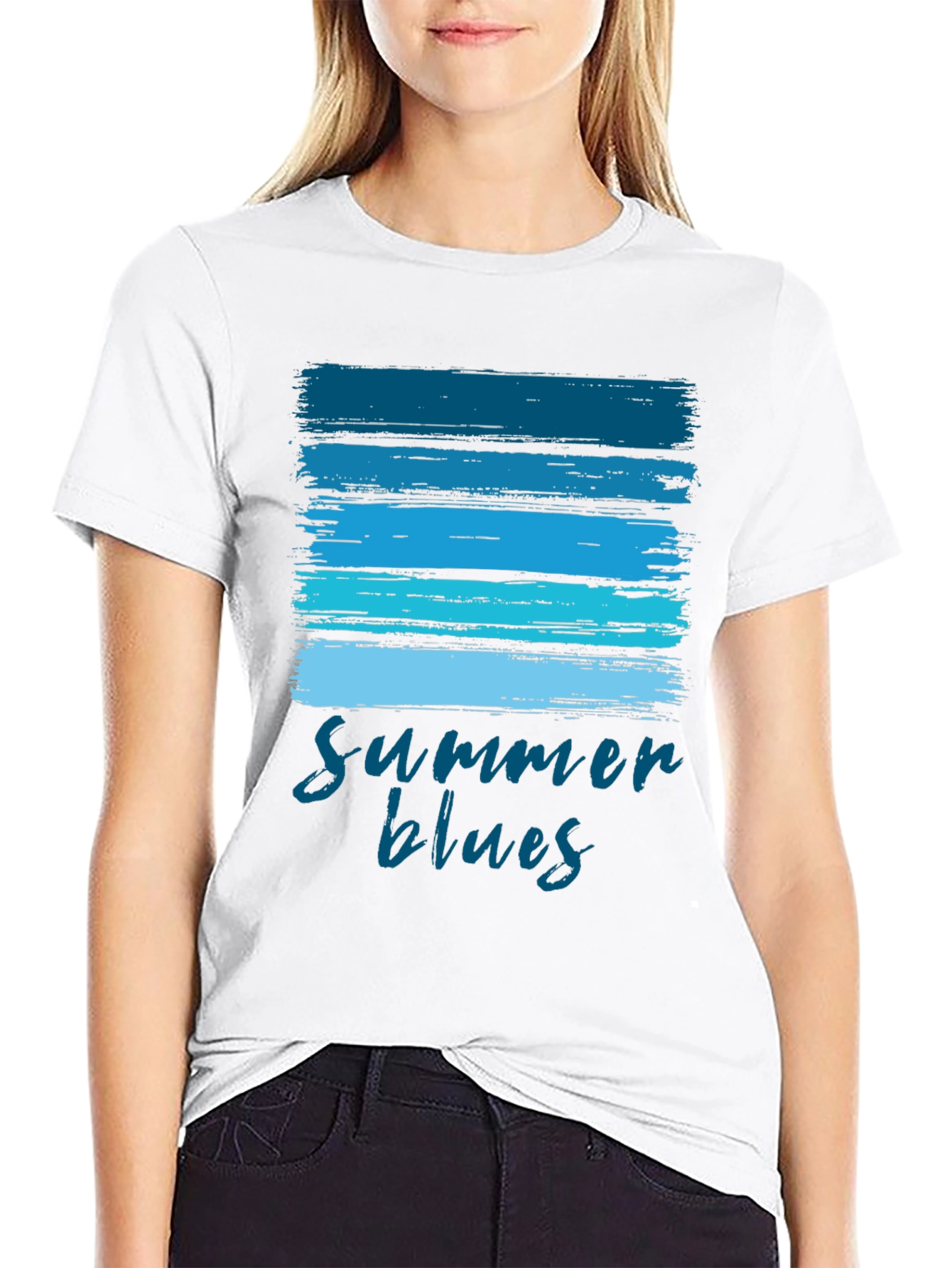 Summer Blues Graphic T-Shirt - Cool & Casual