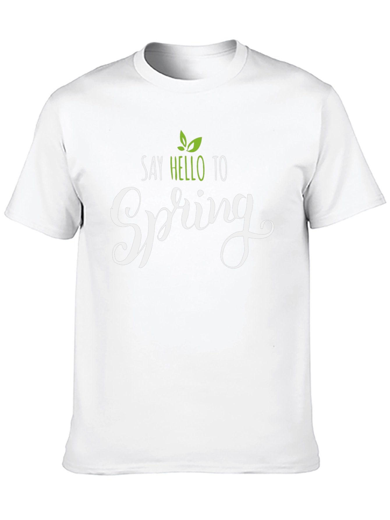 Say Hello to Spring Black T-Shirt