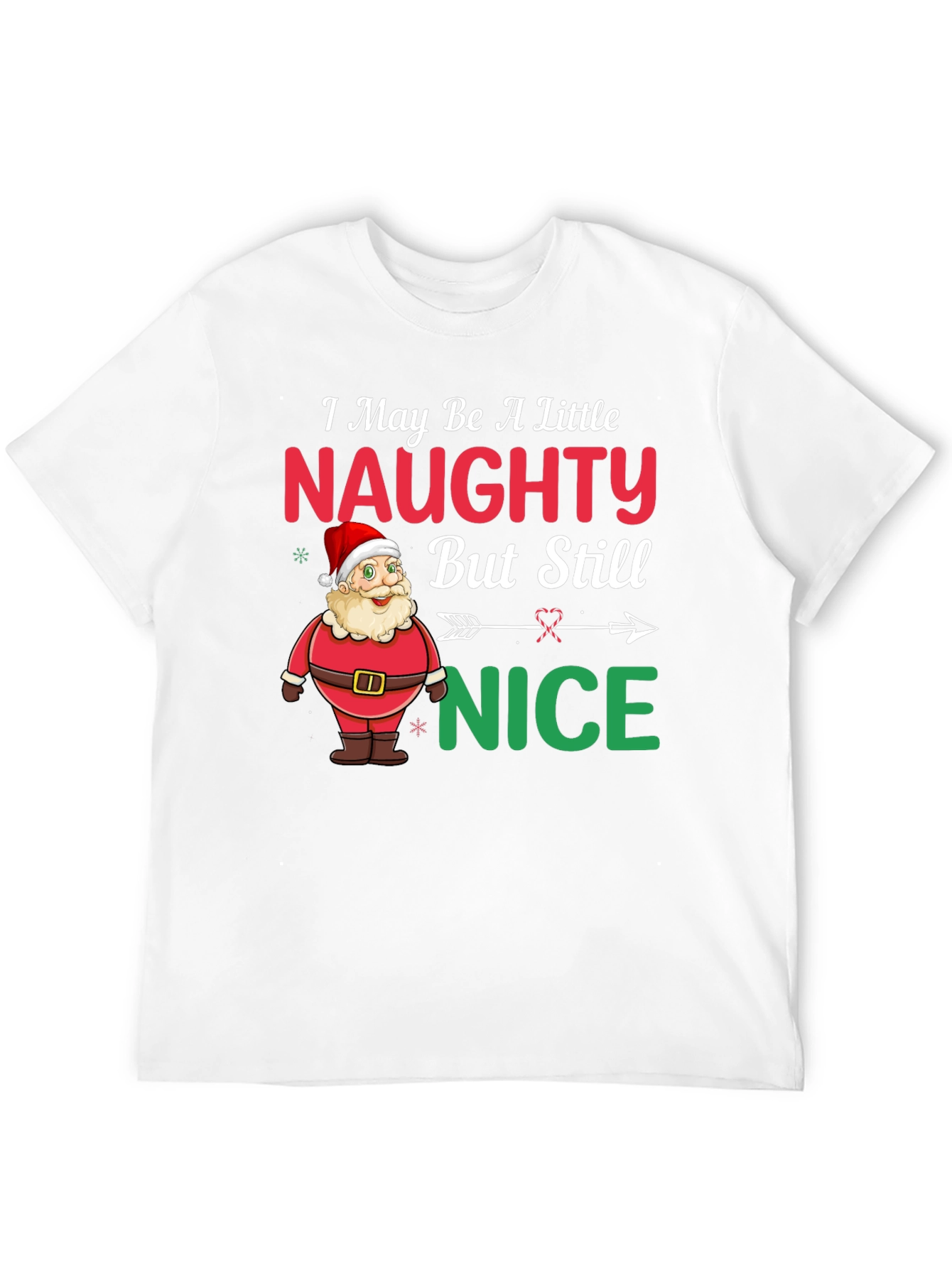 Naughty or Nice Santa Christmas T-Shirt
