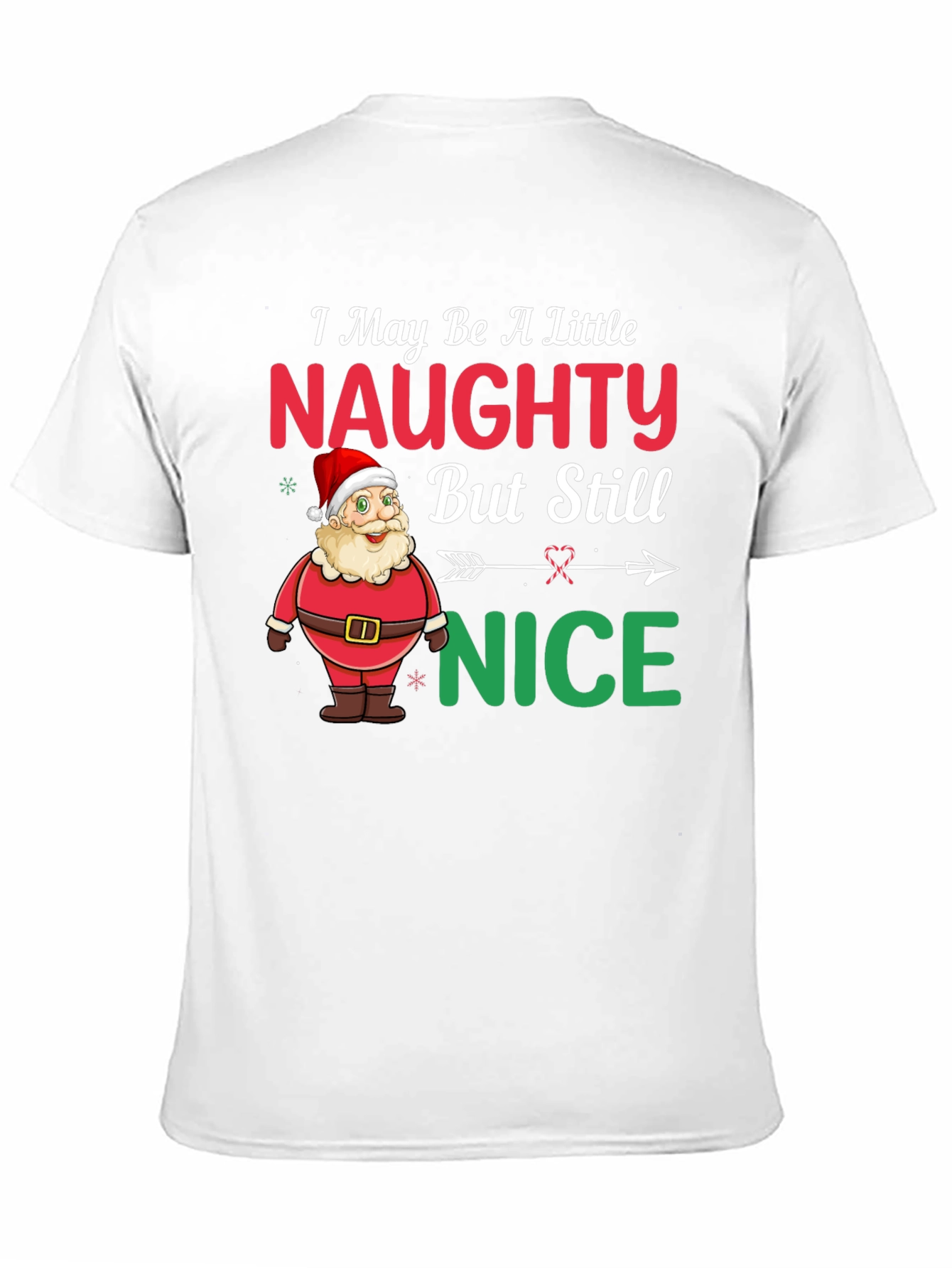 Naughty or Nice Santa Christmas T-Shirt