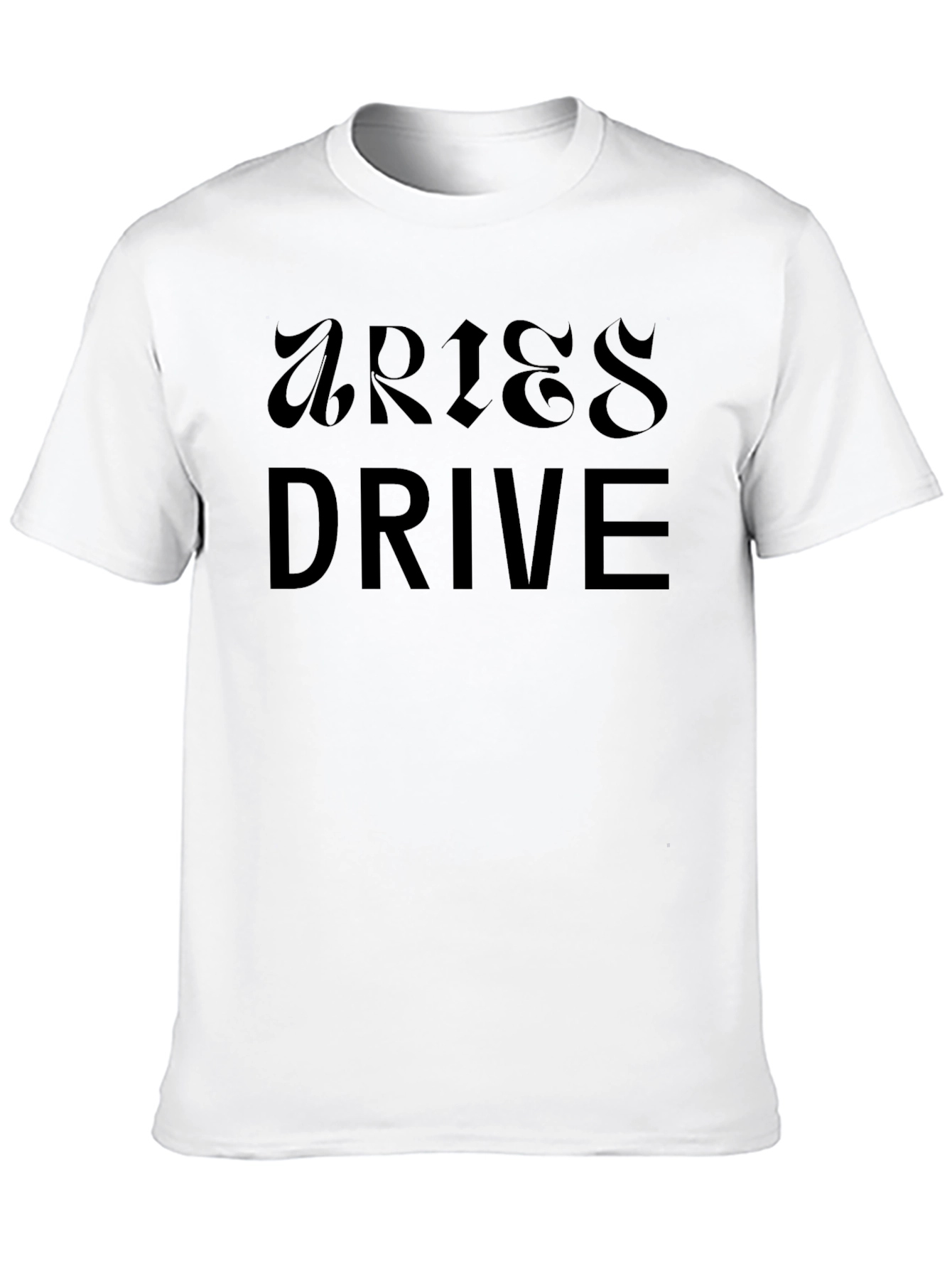 Aries Drive Black Graphic Tee Shirt