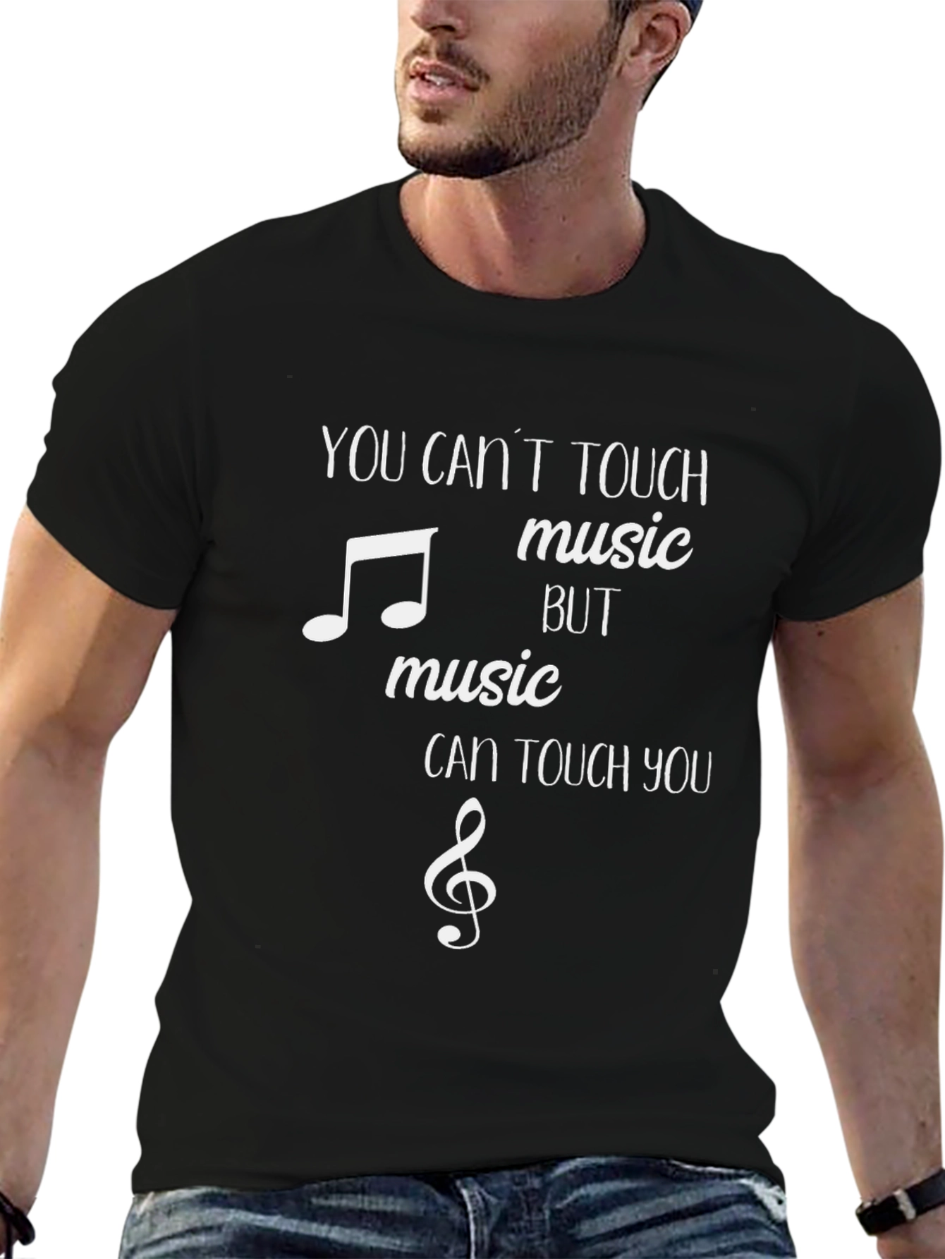 Music Lover Tee: Cant Touch Music T-Shirt