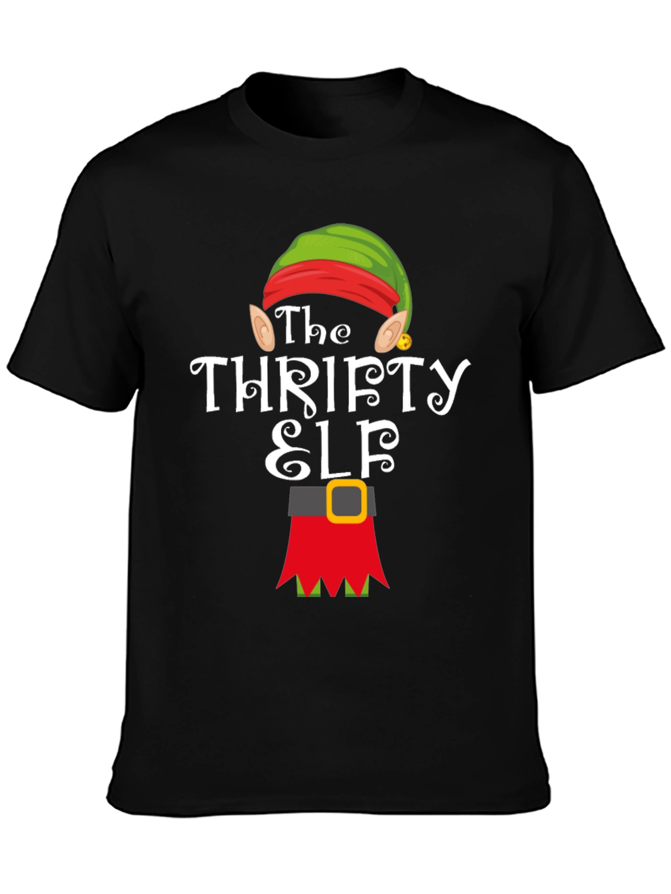 Thrifty Elf Christmas T-Shirt - Holiday Apparel