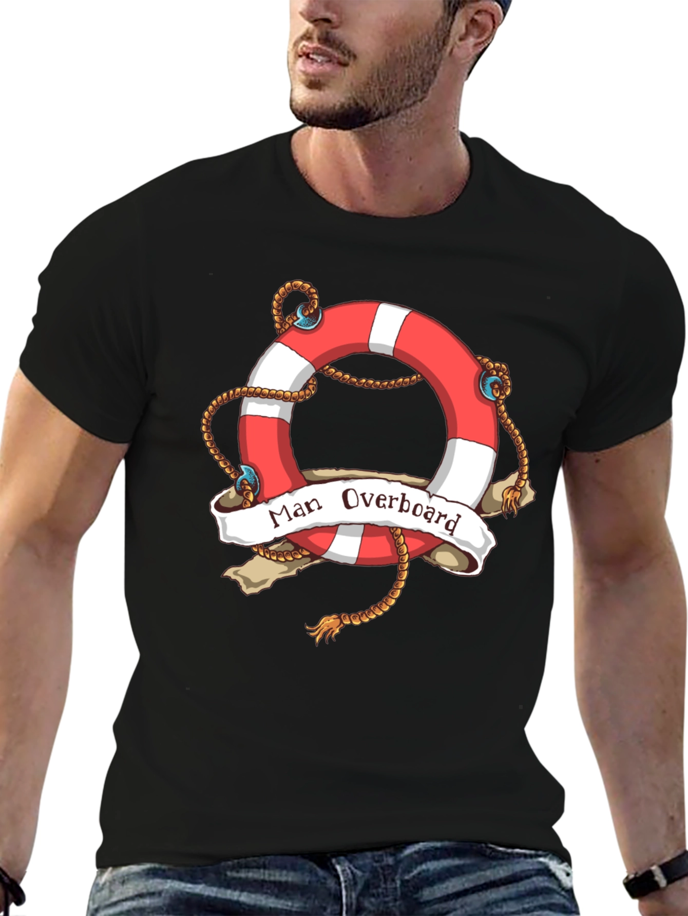 Man Overboard Graphic Tee