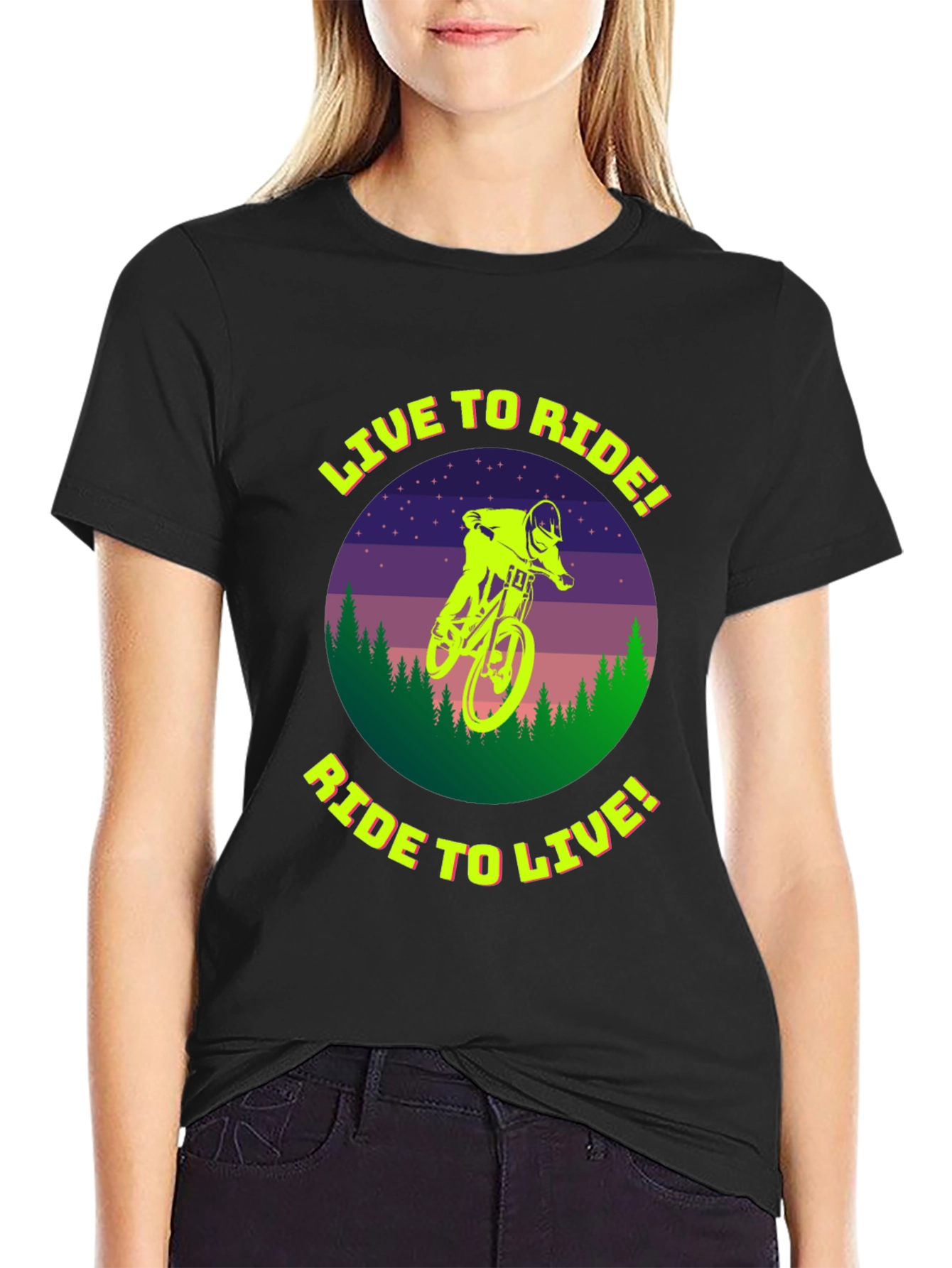 Live to Ride T-Shirt - Mountain Biker Tee