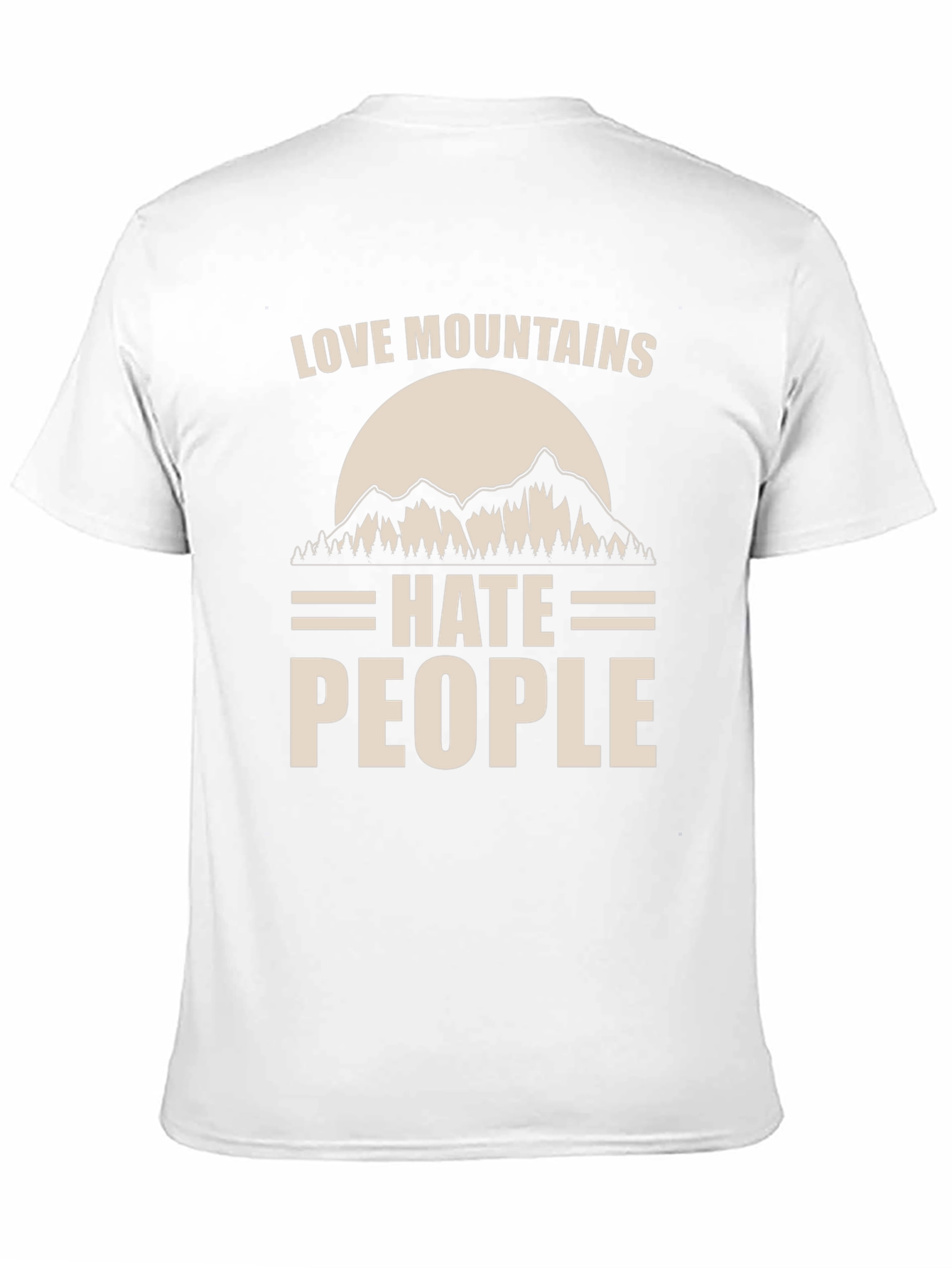 Love Mountains Hate People Graphic Tee