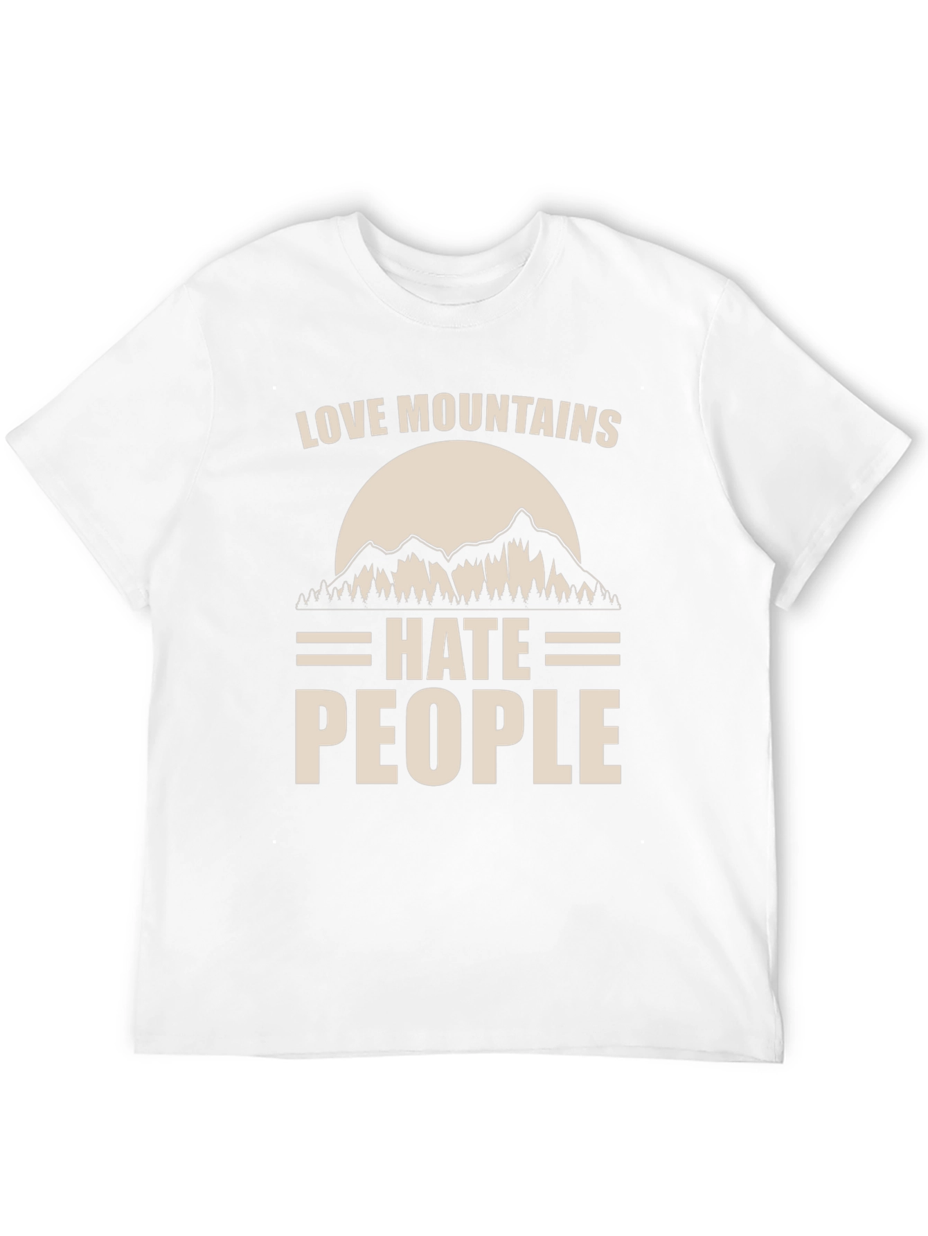 Love Mountains Hate People Graphic Tee