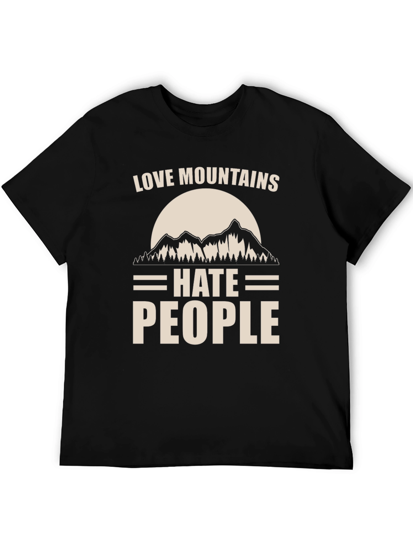 Love Mountains Hate People Graphic Tee