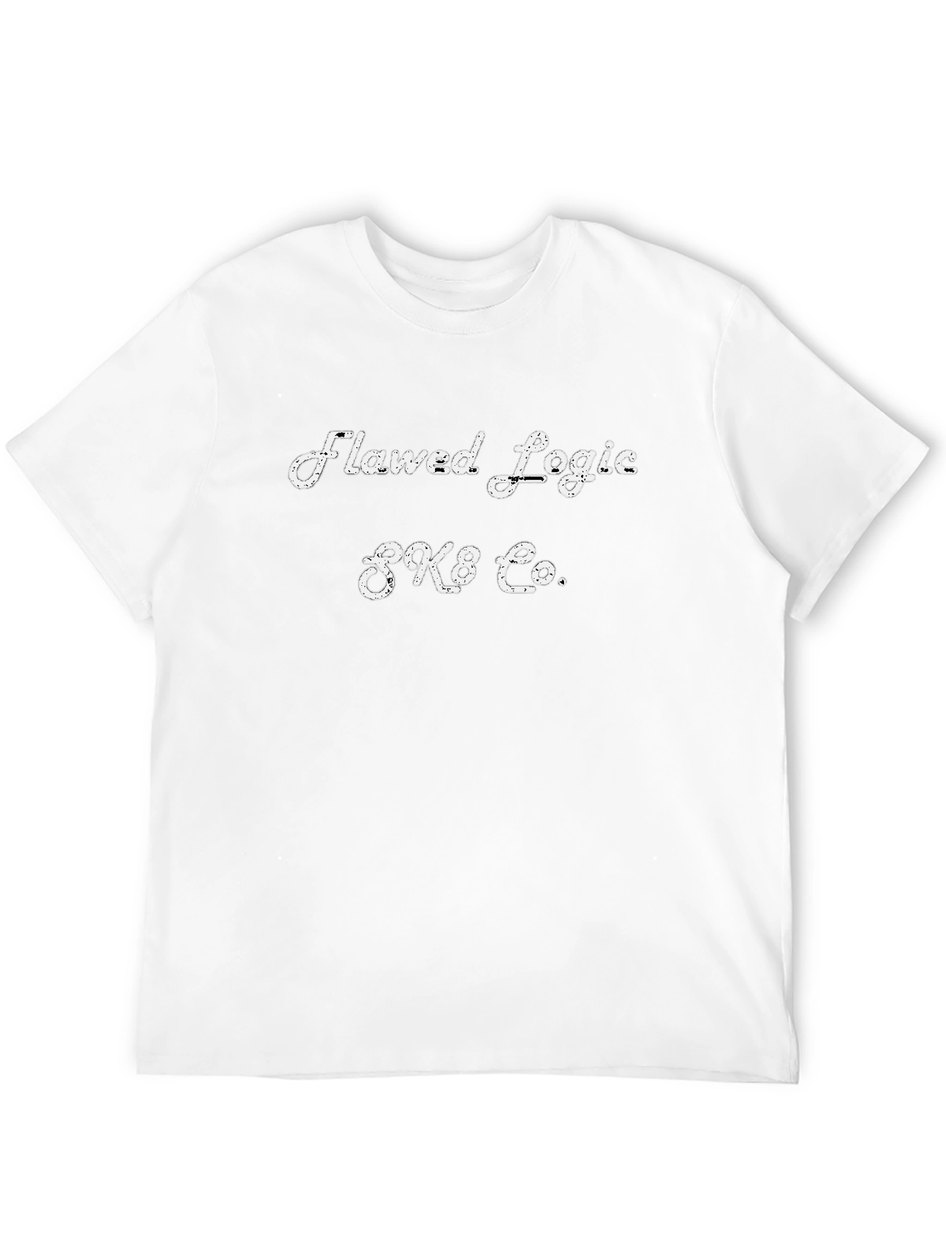 Flawed Logic SK8 Co. Black T-Shirt