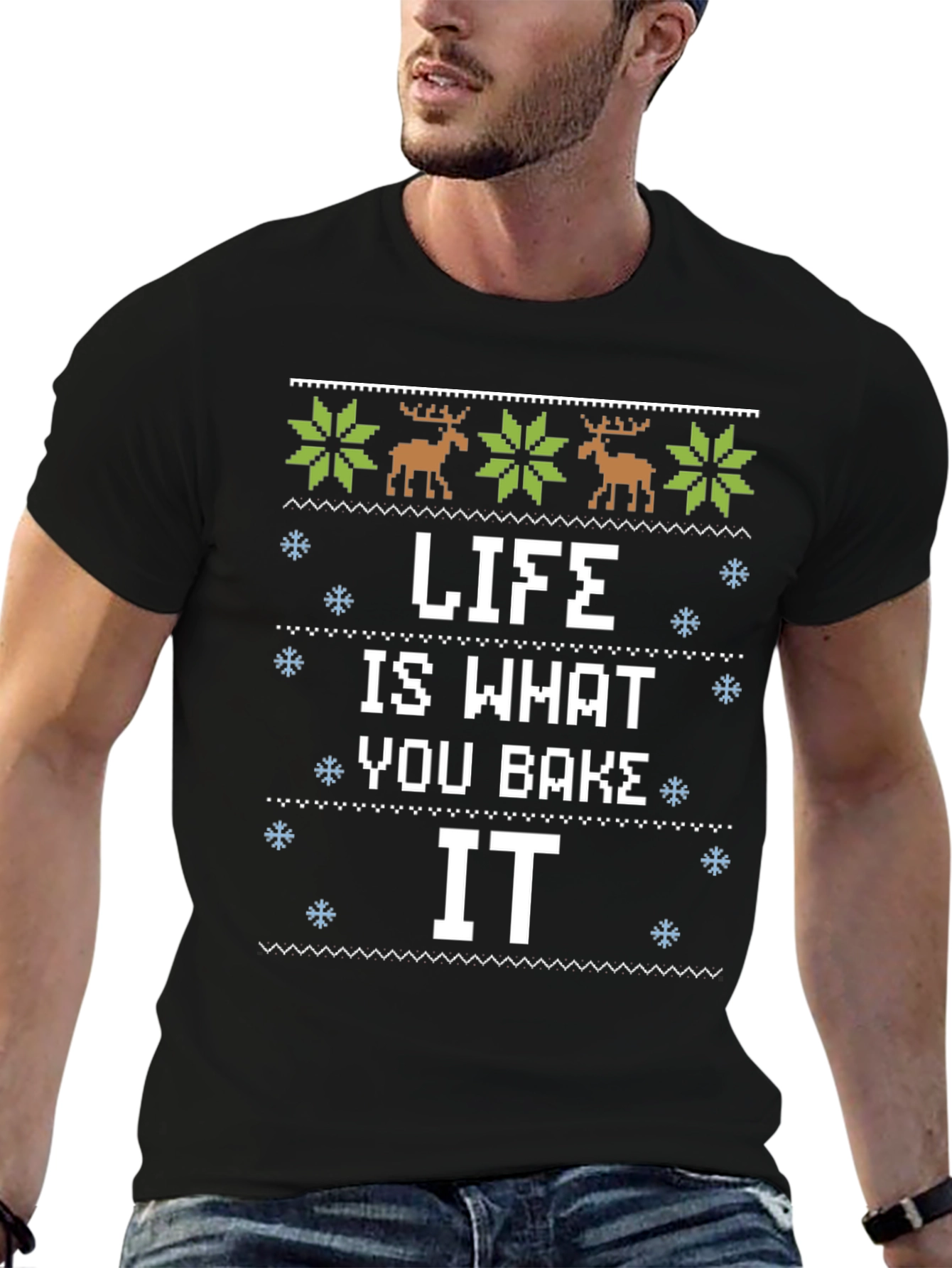 Life is What You Bake It Christmas Graphic Tee