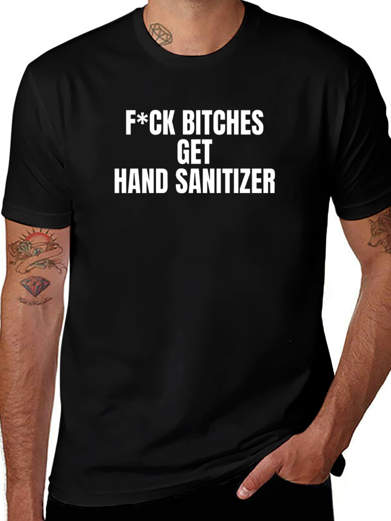 Funny Offensive T-Shirt: Get Hand Sanitizer