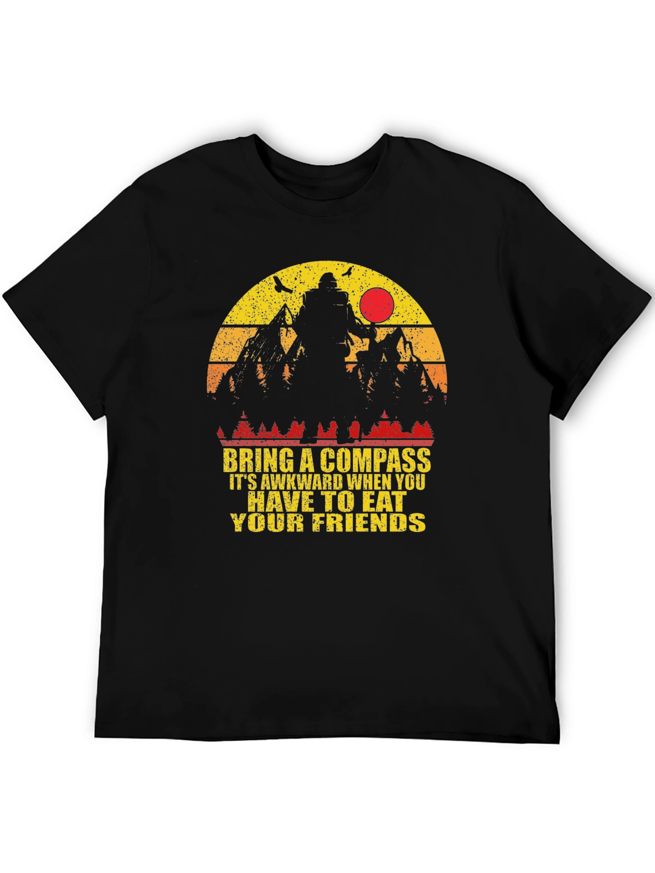Bring A Compass Mountain Graphic T-Shirt