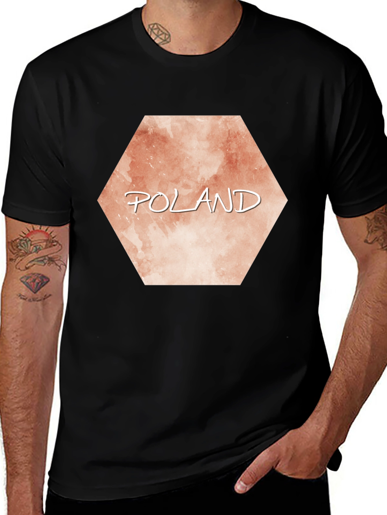 Poland Hexagon T-Shirt - Soft Graphic Tee