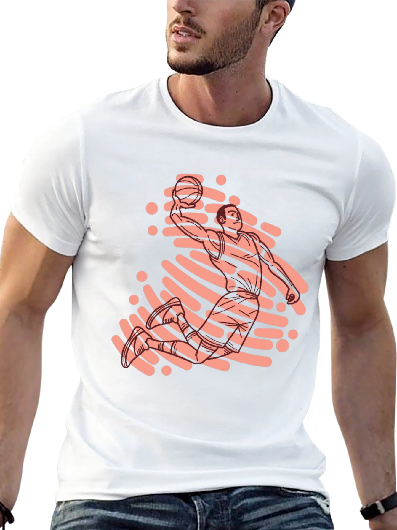 Basketball Player Graphic Tee