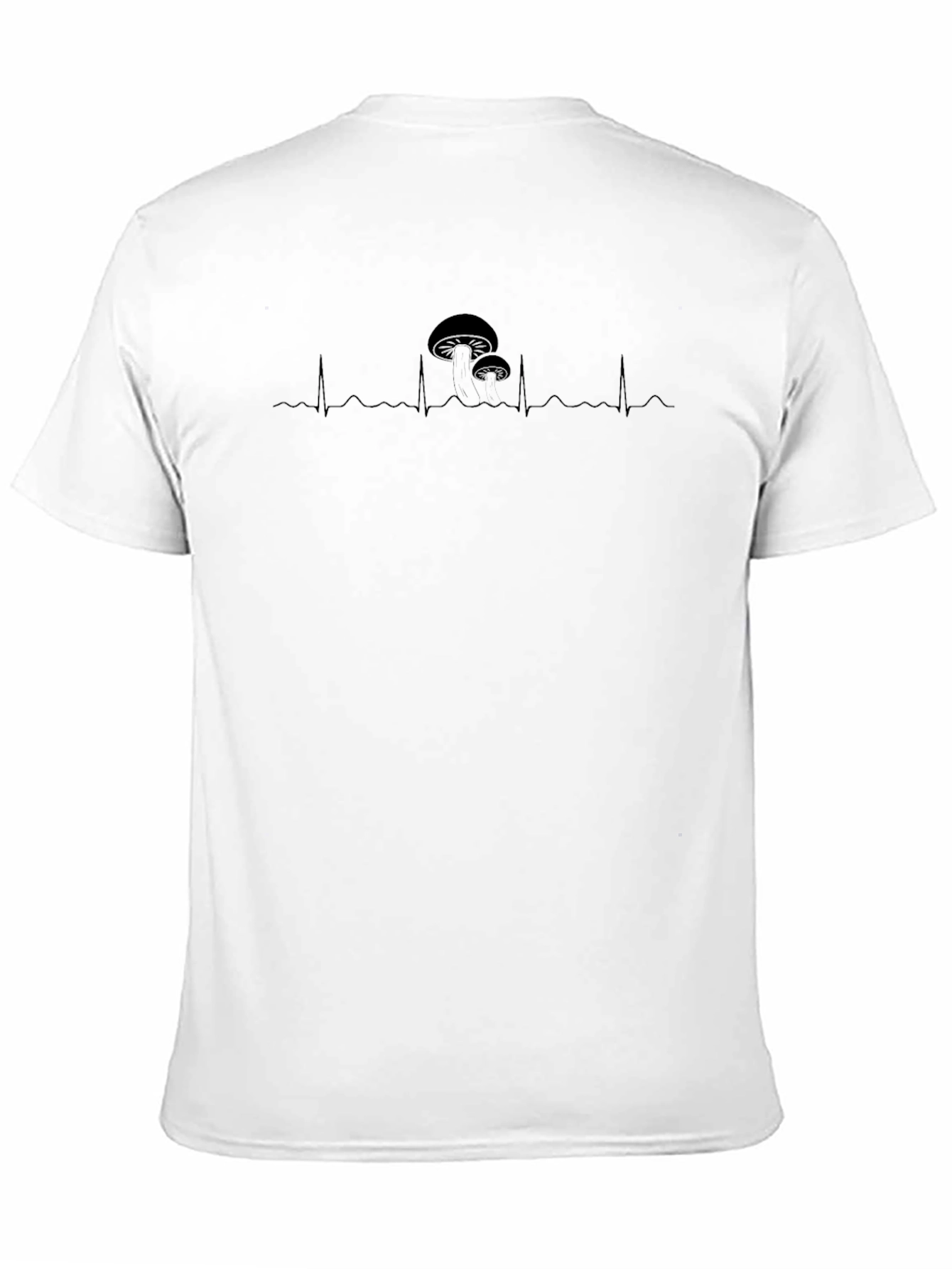 Mushroom Heartbeat Graphic Tee - Relaxed Fit