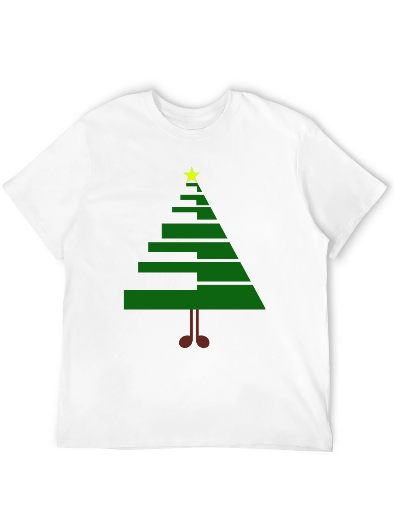 Festive Christmas Tree Graphic Tee - Holiday Style