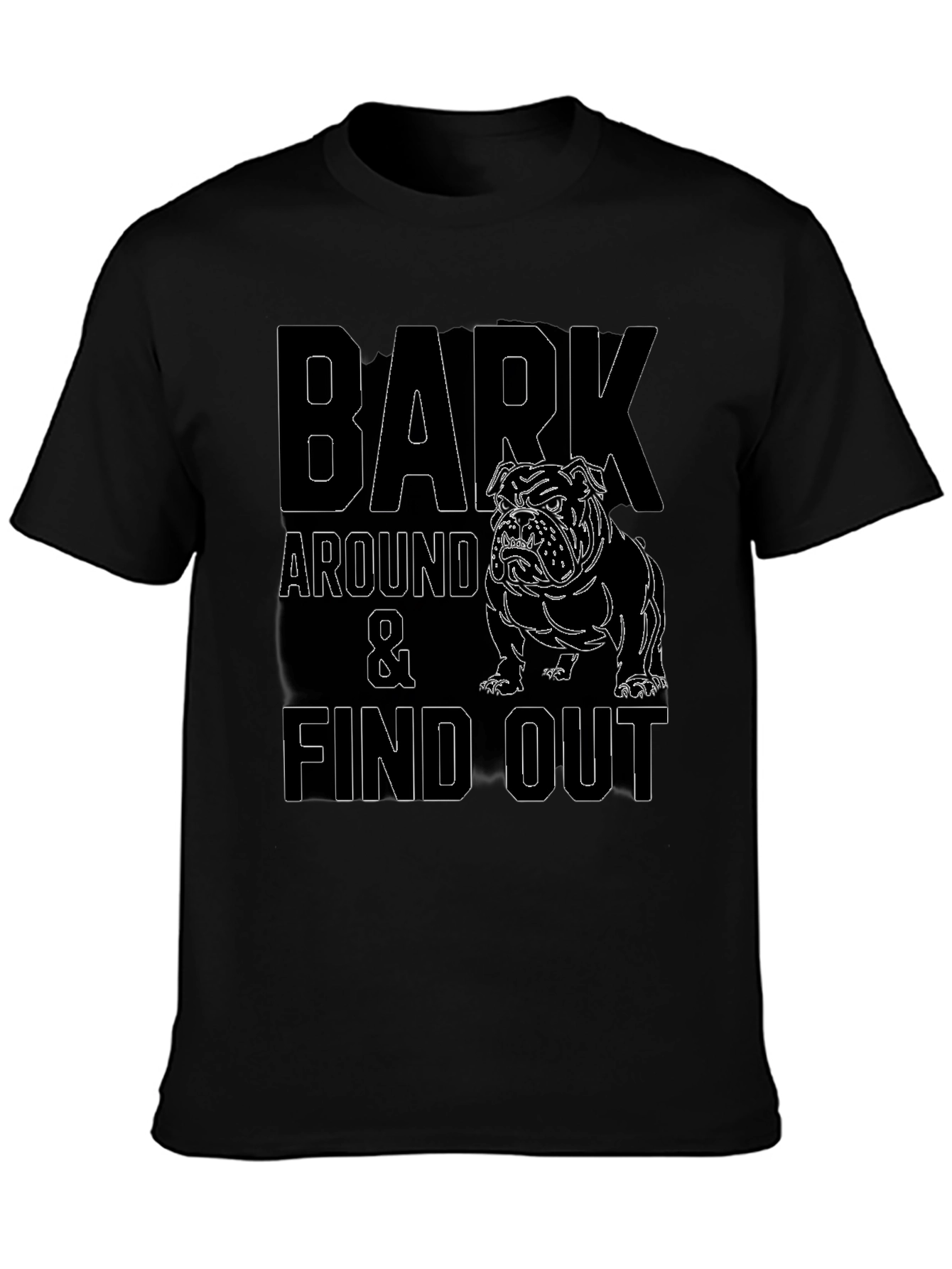 Bark Around and Find Out Bulldog Graphic Tee