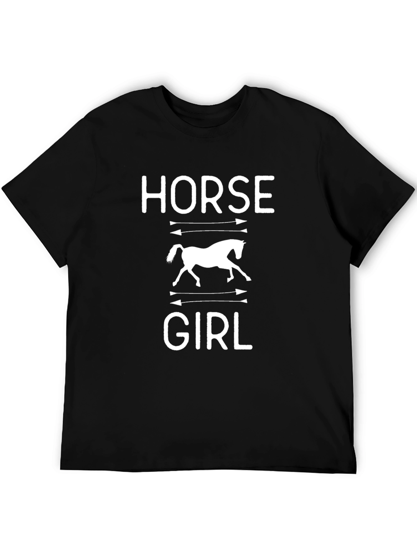 Horse Girl T-Shirt - Black Graphic Tee