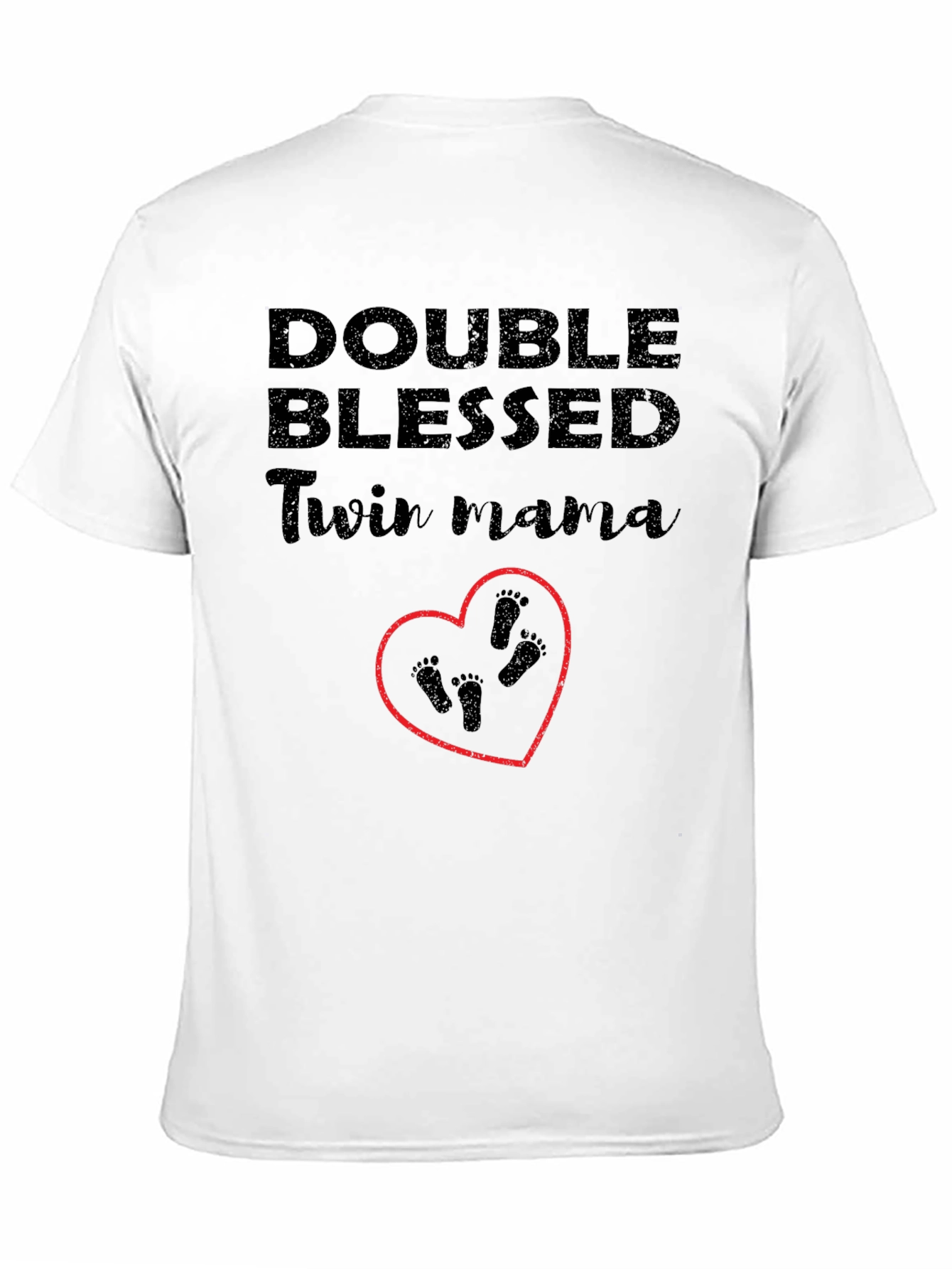 Double Blessed Twin Mama Graphic Tee
