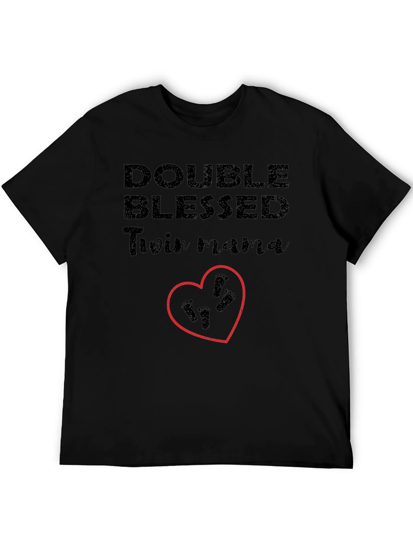 Double Blessed Twin Mama Graphic Tee