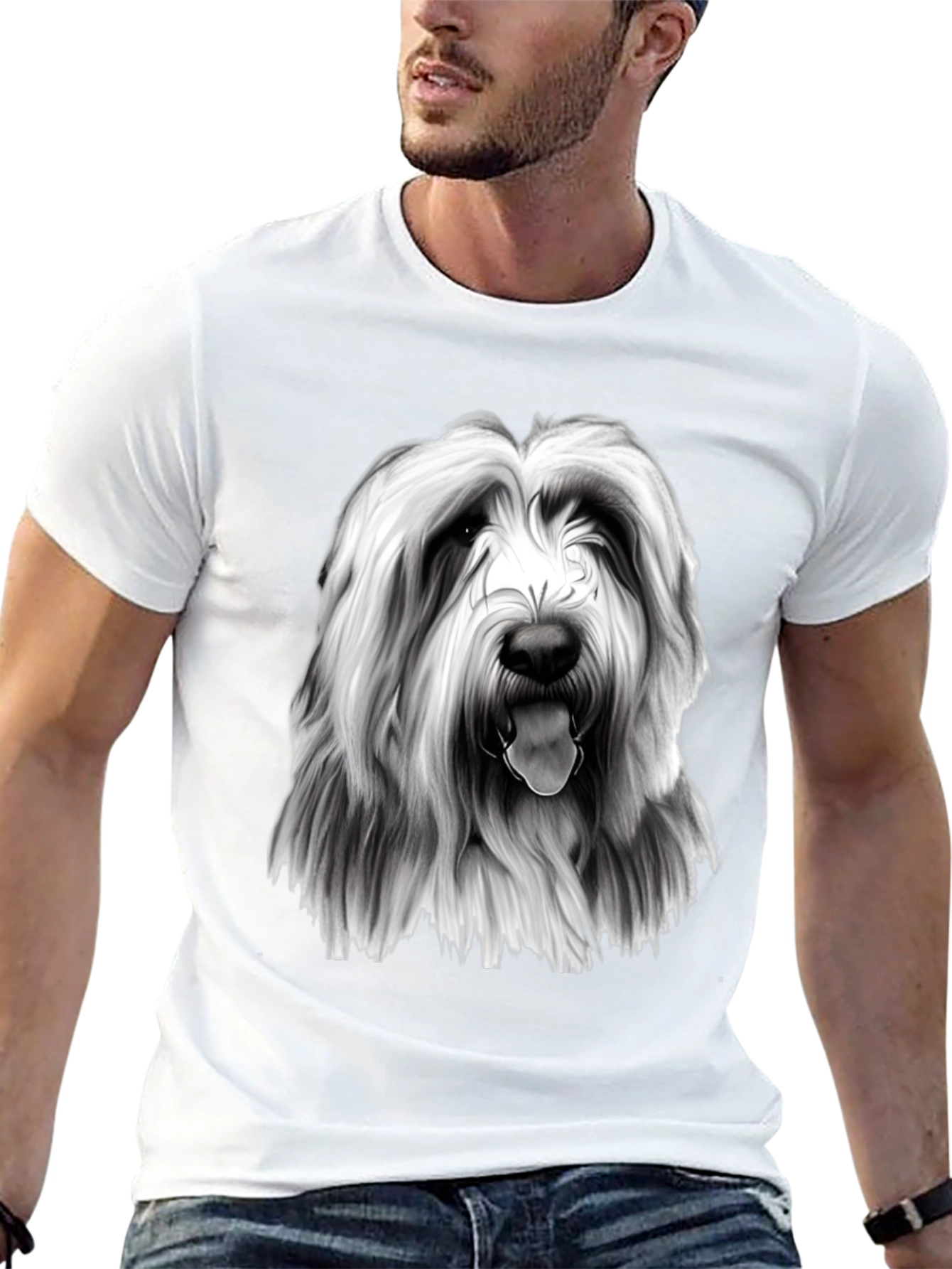 Dog Breed Graphic Black T-Shirt
