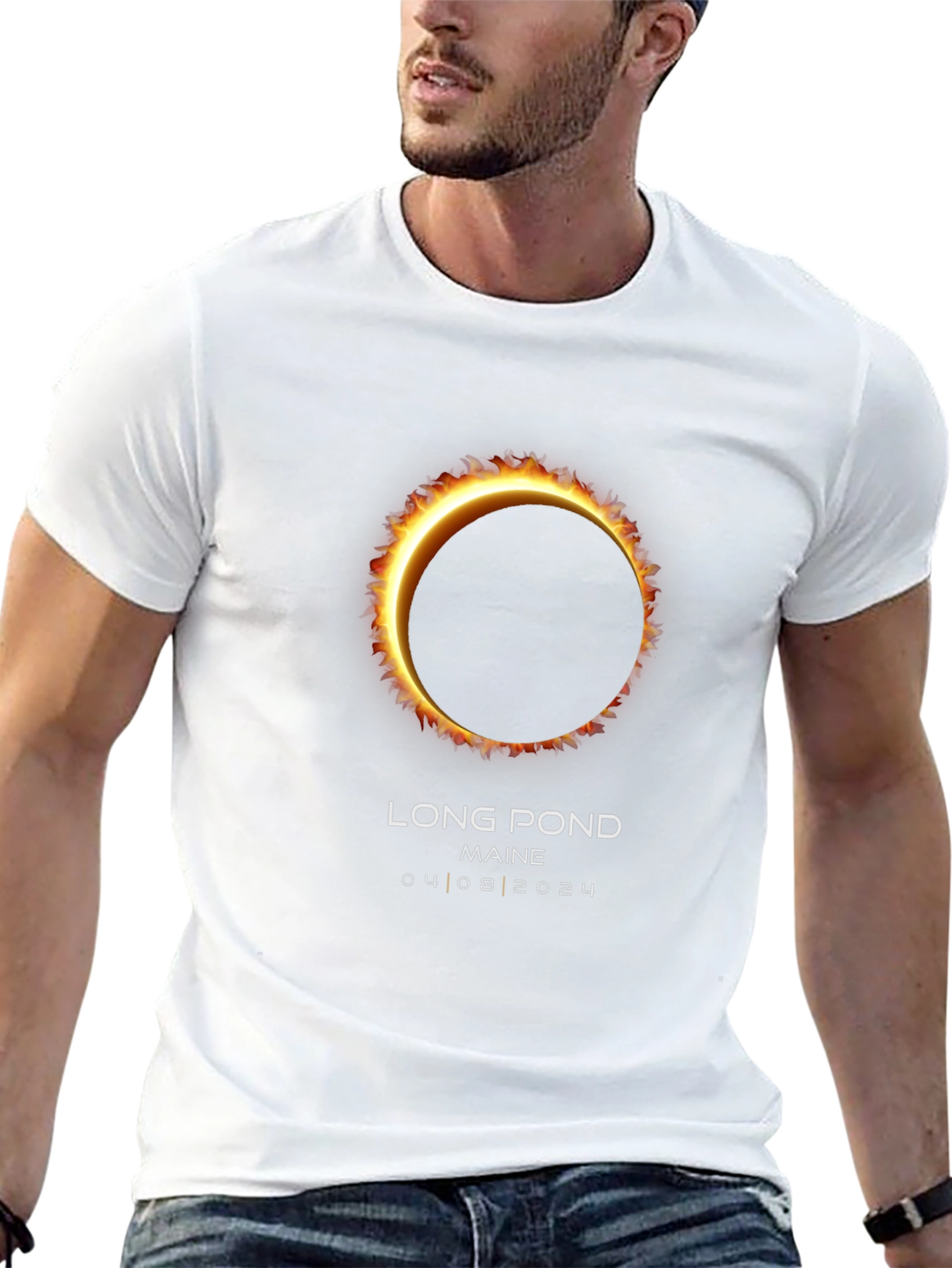 Long Pond Maine Eclipse 2024 T-Shirt