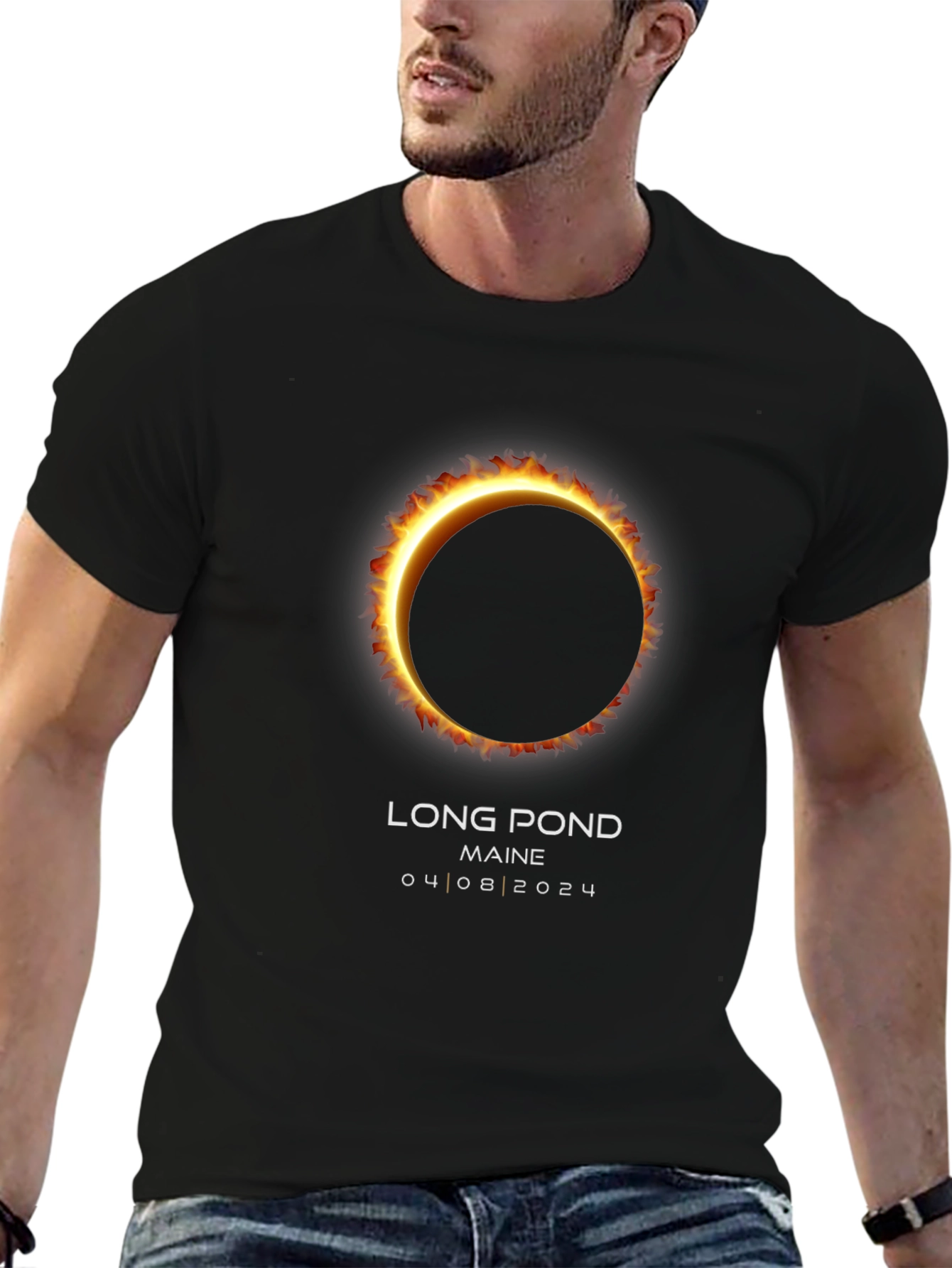 Long Pond Maine Eclipse 2024 T-Shirt