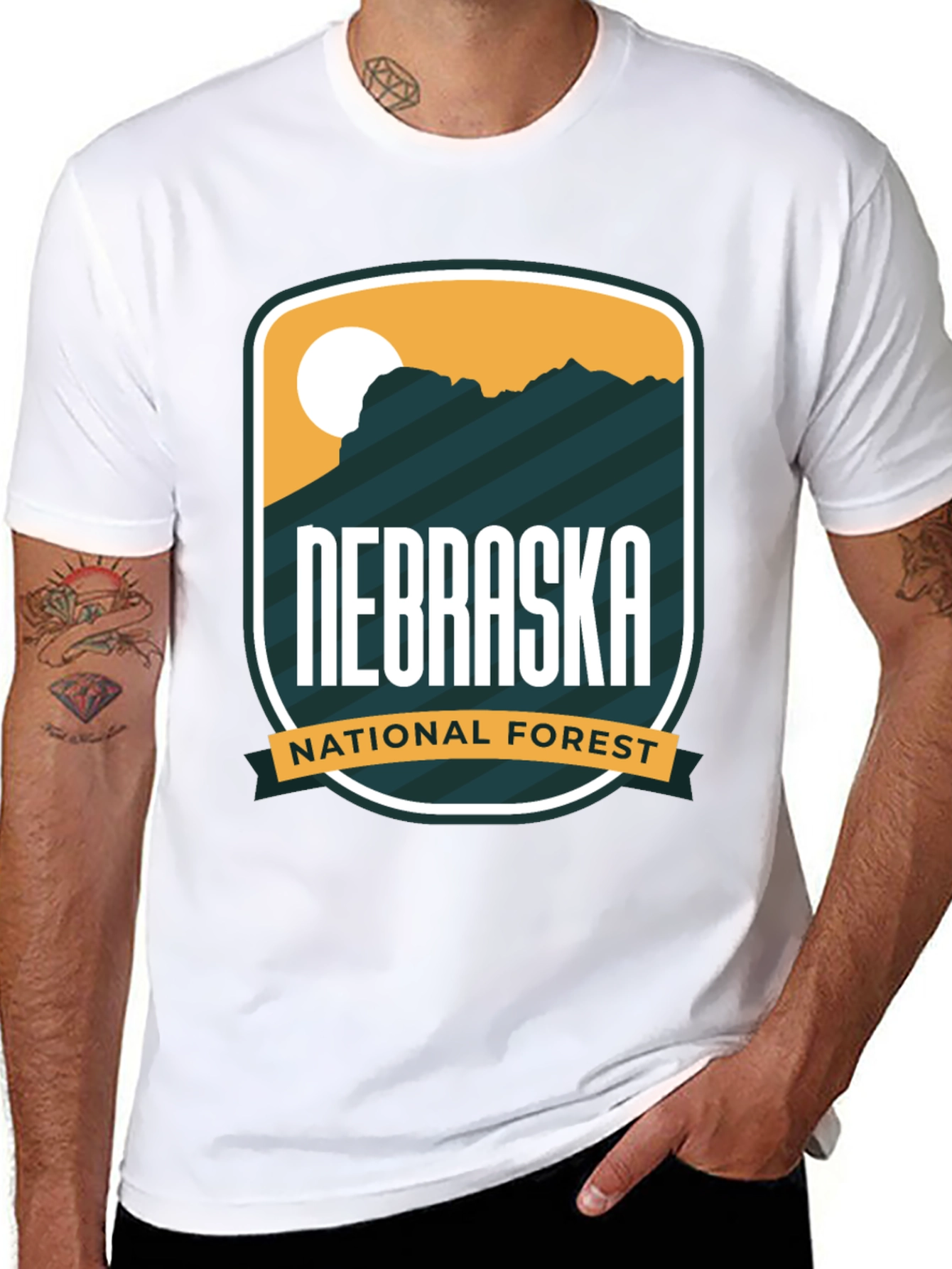 Nebraska National Forest Black T-Shirt