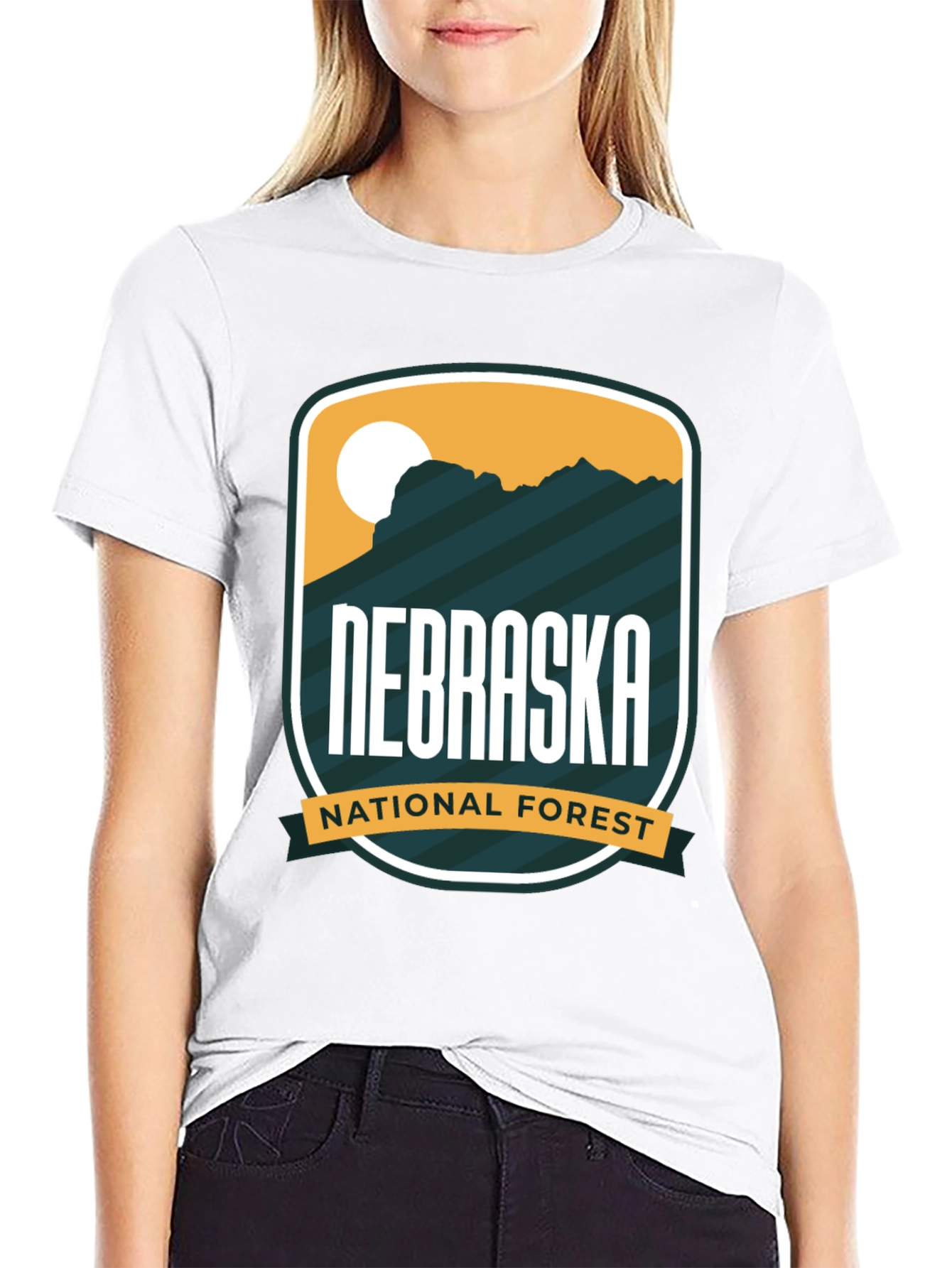 Nebraska National Forest Black T-Shirt