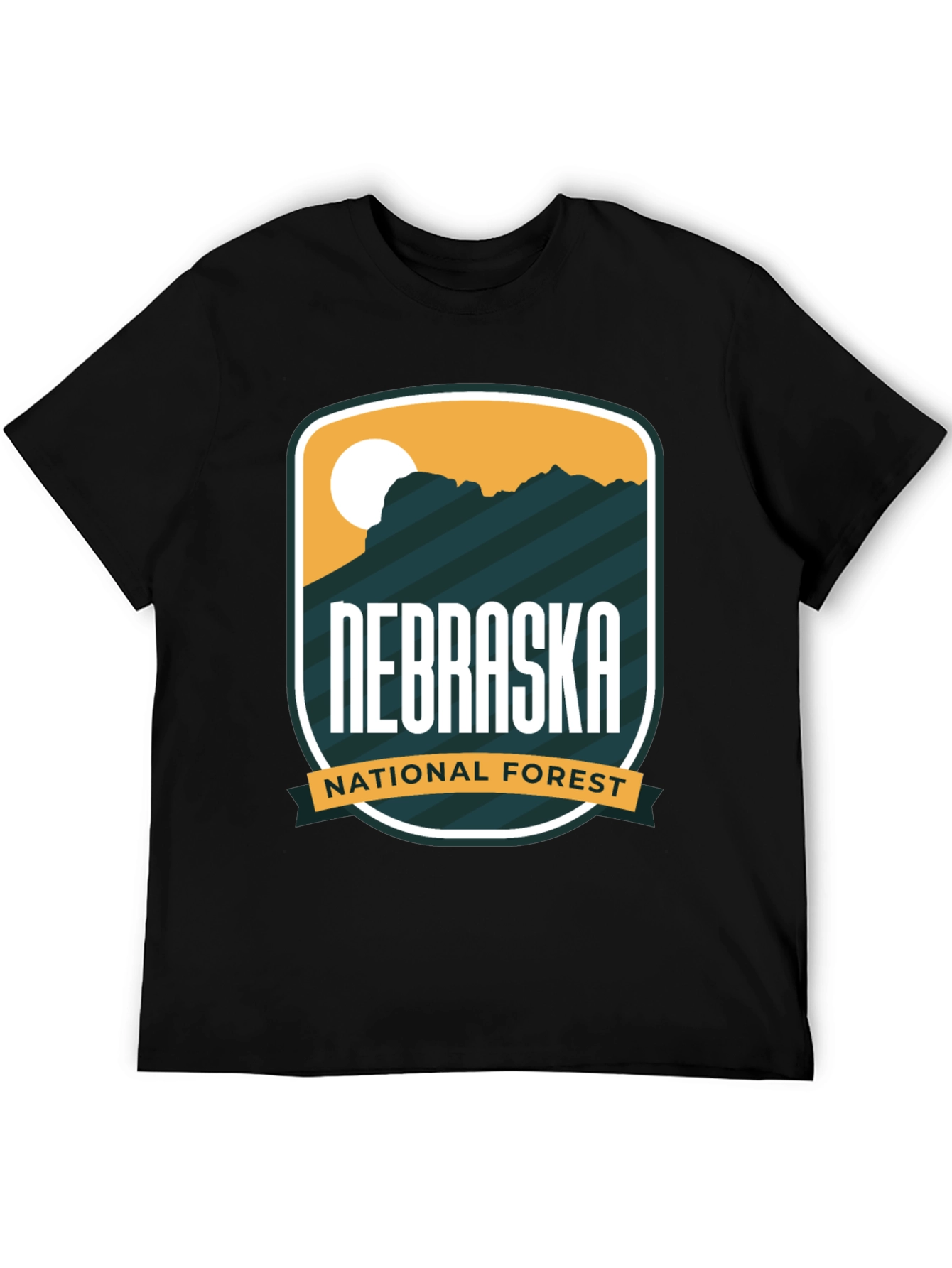 Nebraska National Forest Black T-Shirt