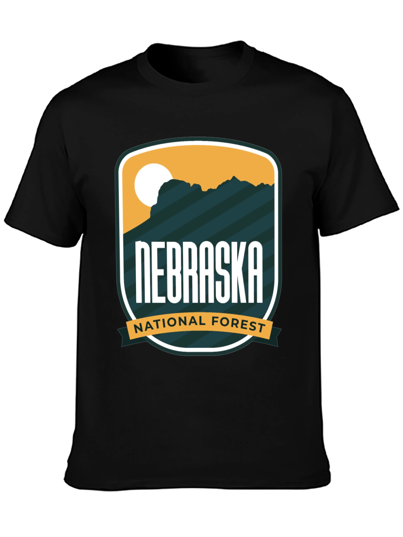Nebraska National Forest Black T-Shirt