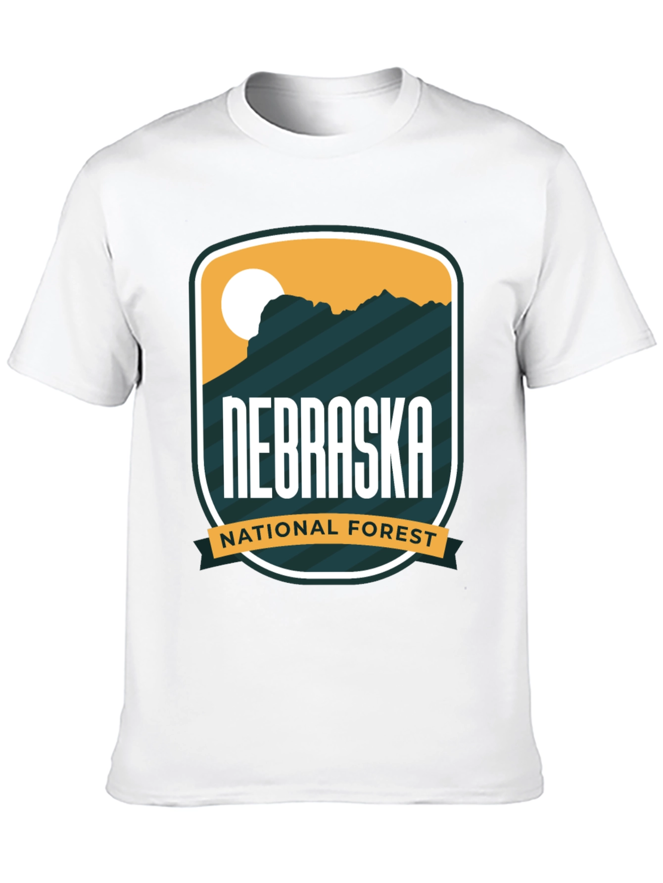 Nebraska National Forest Black T-Shirt