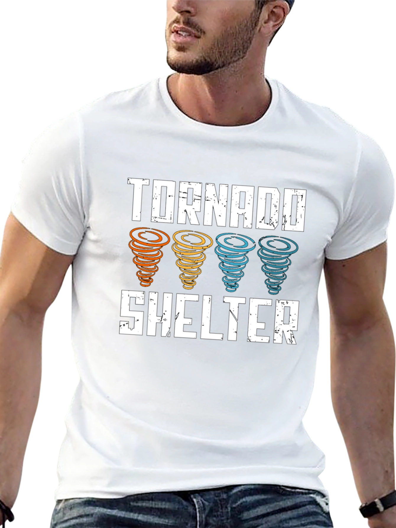 Tornado Shelter Graphic Tee - Weather Safety Shirt