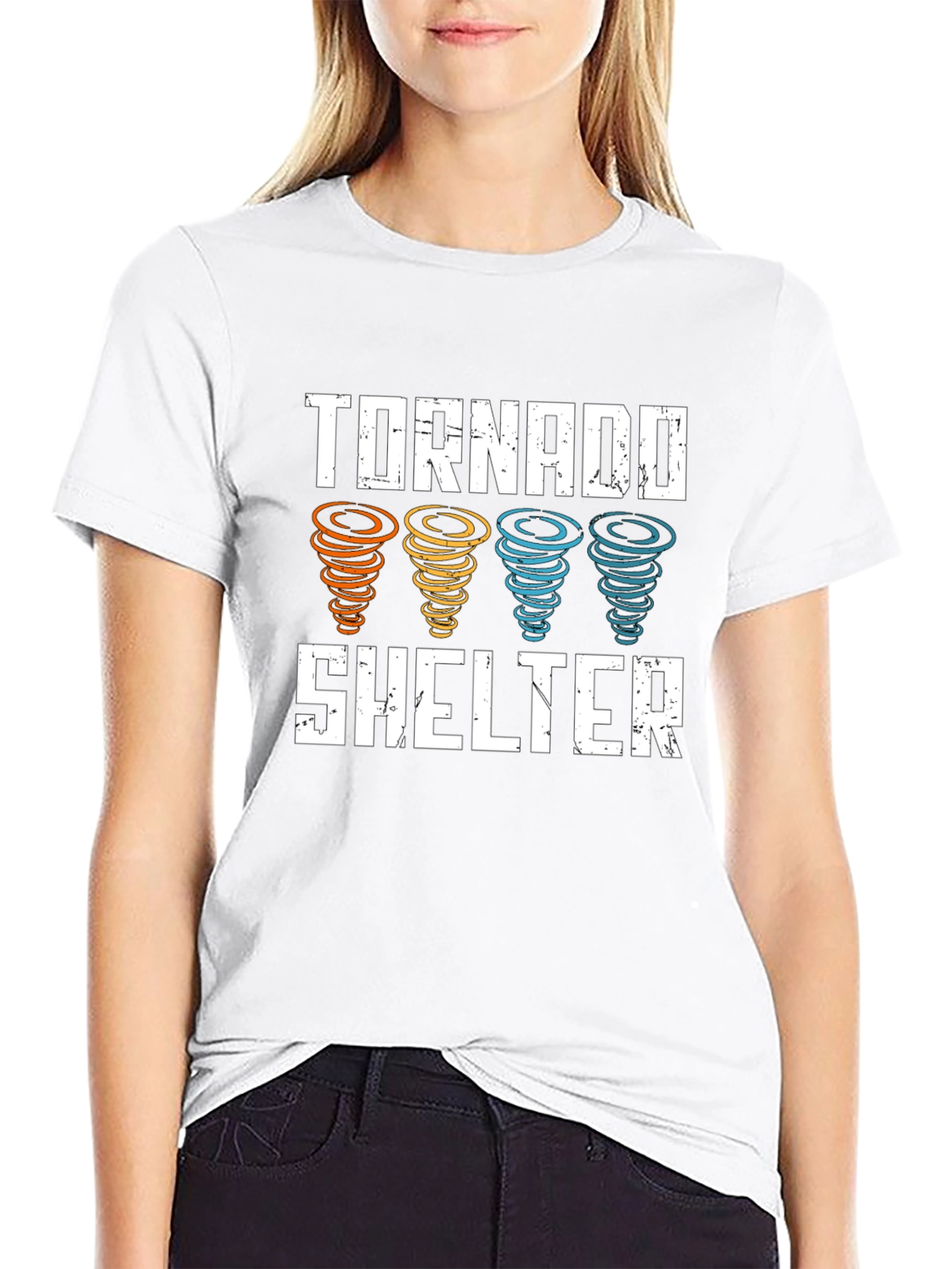 Tornado Shelter Graphic Tee - Weather Safety Shirt