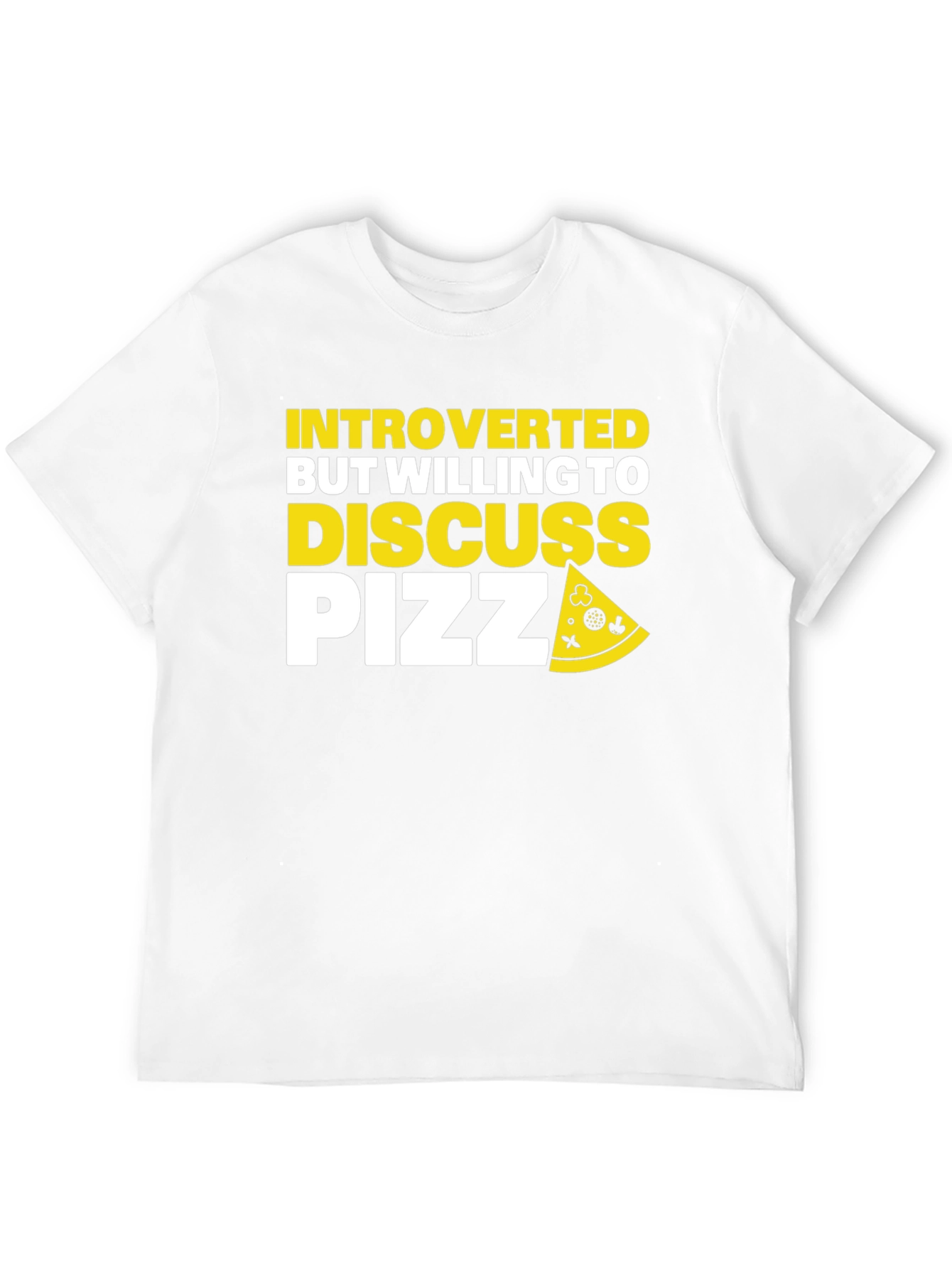 Introverted Pizza T-Shirt - Funny Graphic Tee