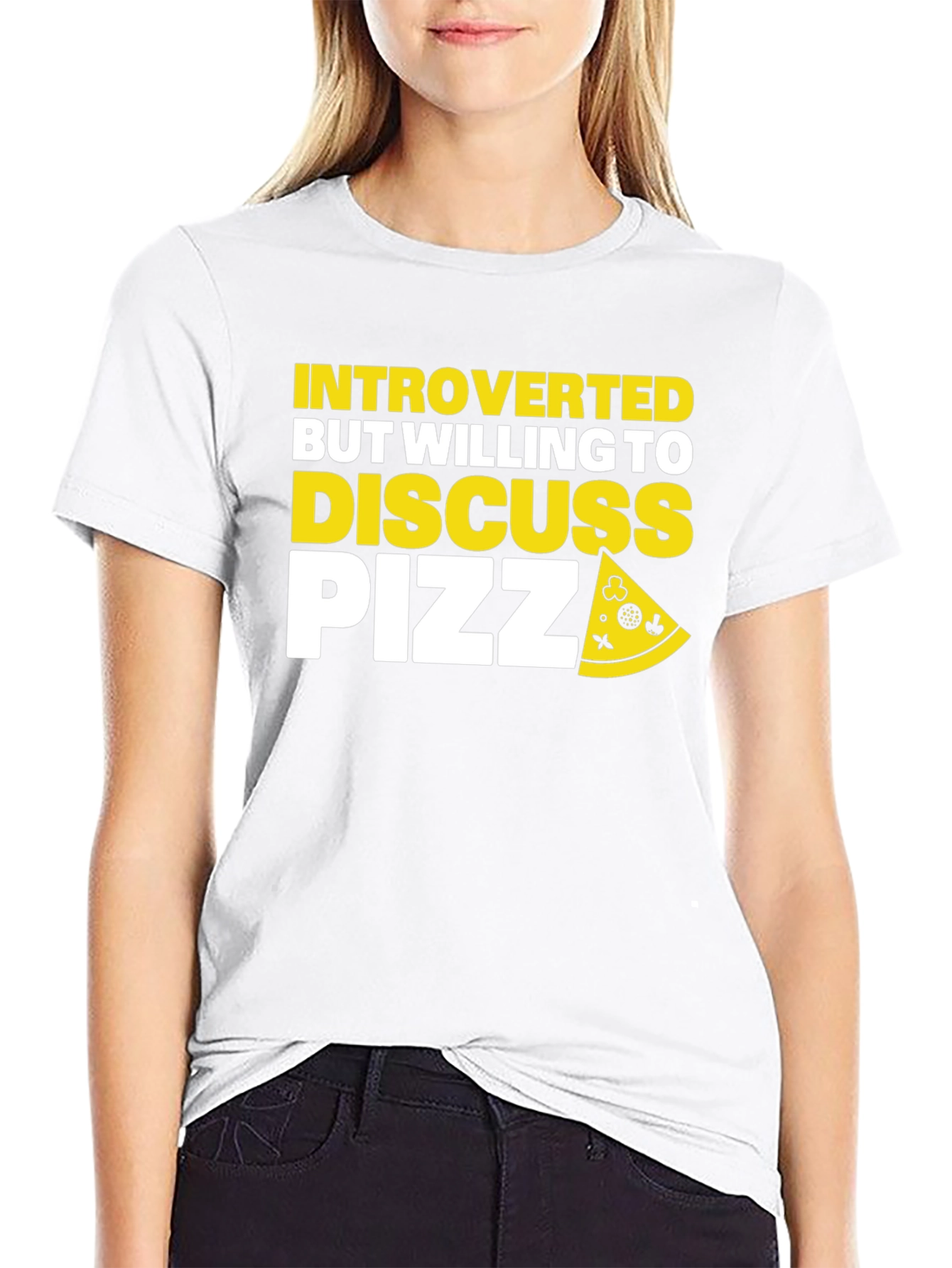 Introverted Pizza T-Shirt - Funny Graphic Tee