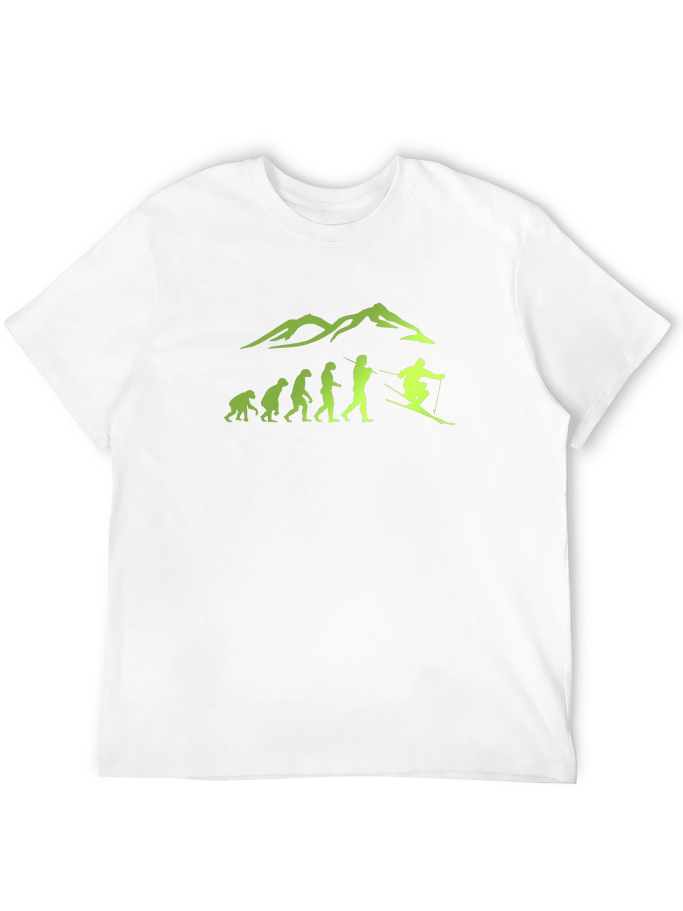 Ski Evolution Graphic Tee - Black Cotton Blend